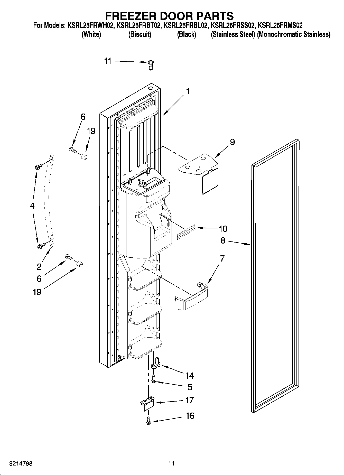 07 - FREEZER DOOR PARTS