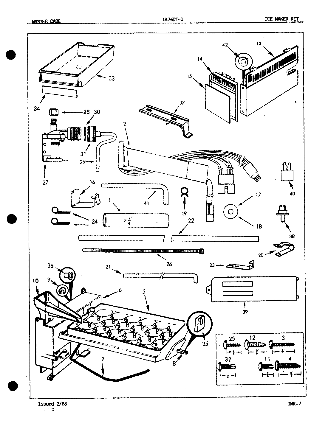 01 - ICE MAKER KIT