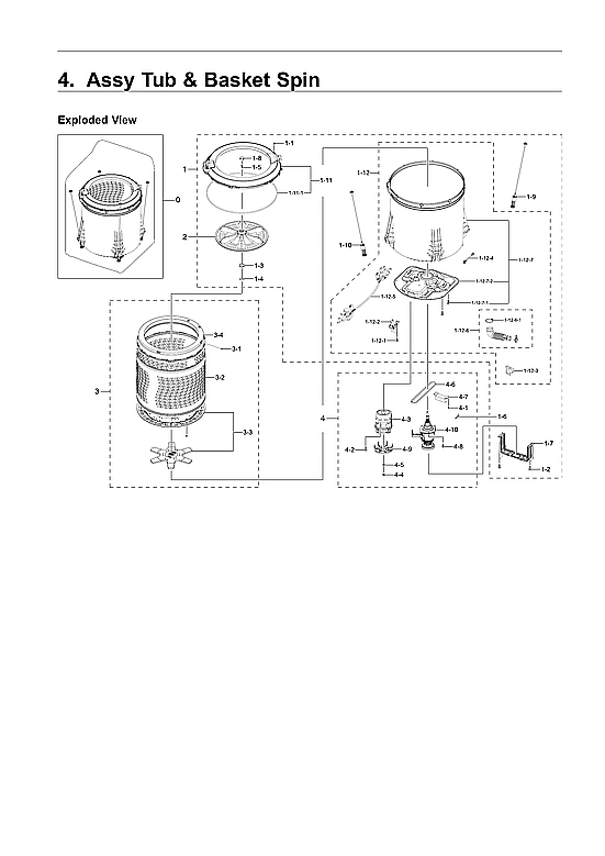 Tub/Basket Spin Assembly