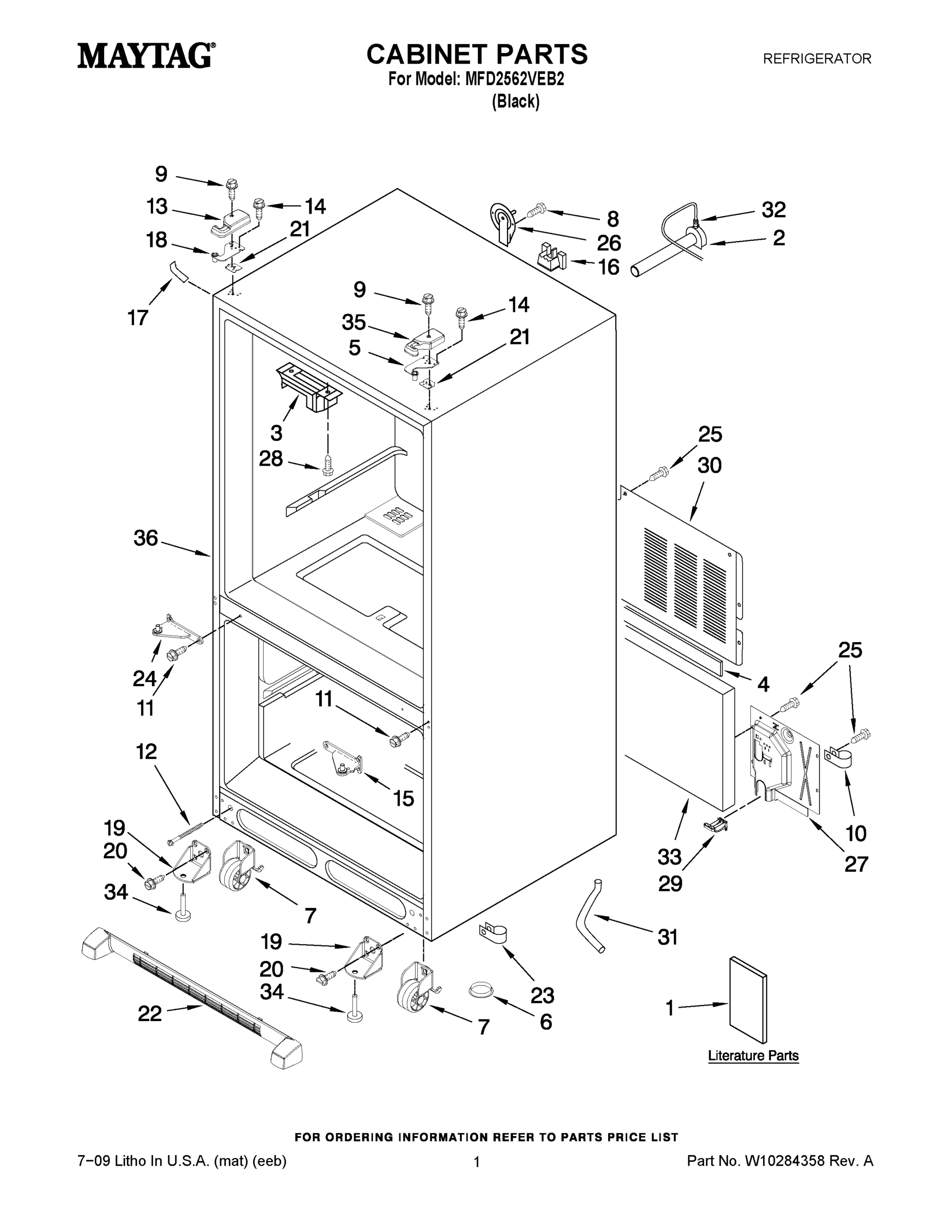 01 - CABINET PARTS