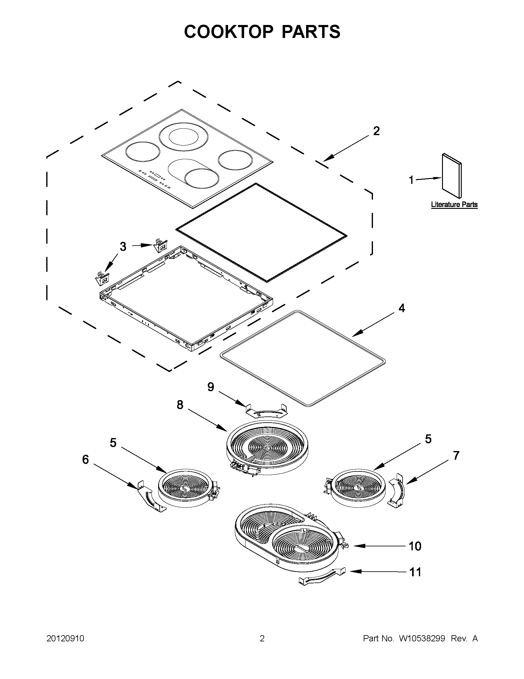 01 - COOKTOP PARTS