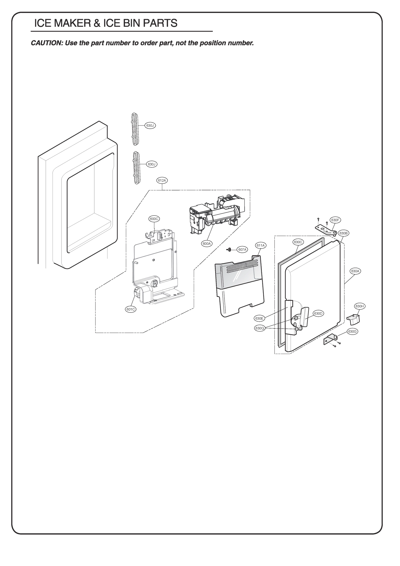 ICE MAKER & ICE BIN PARTS