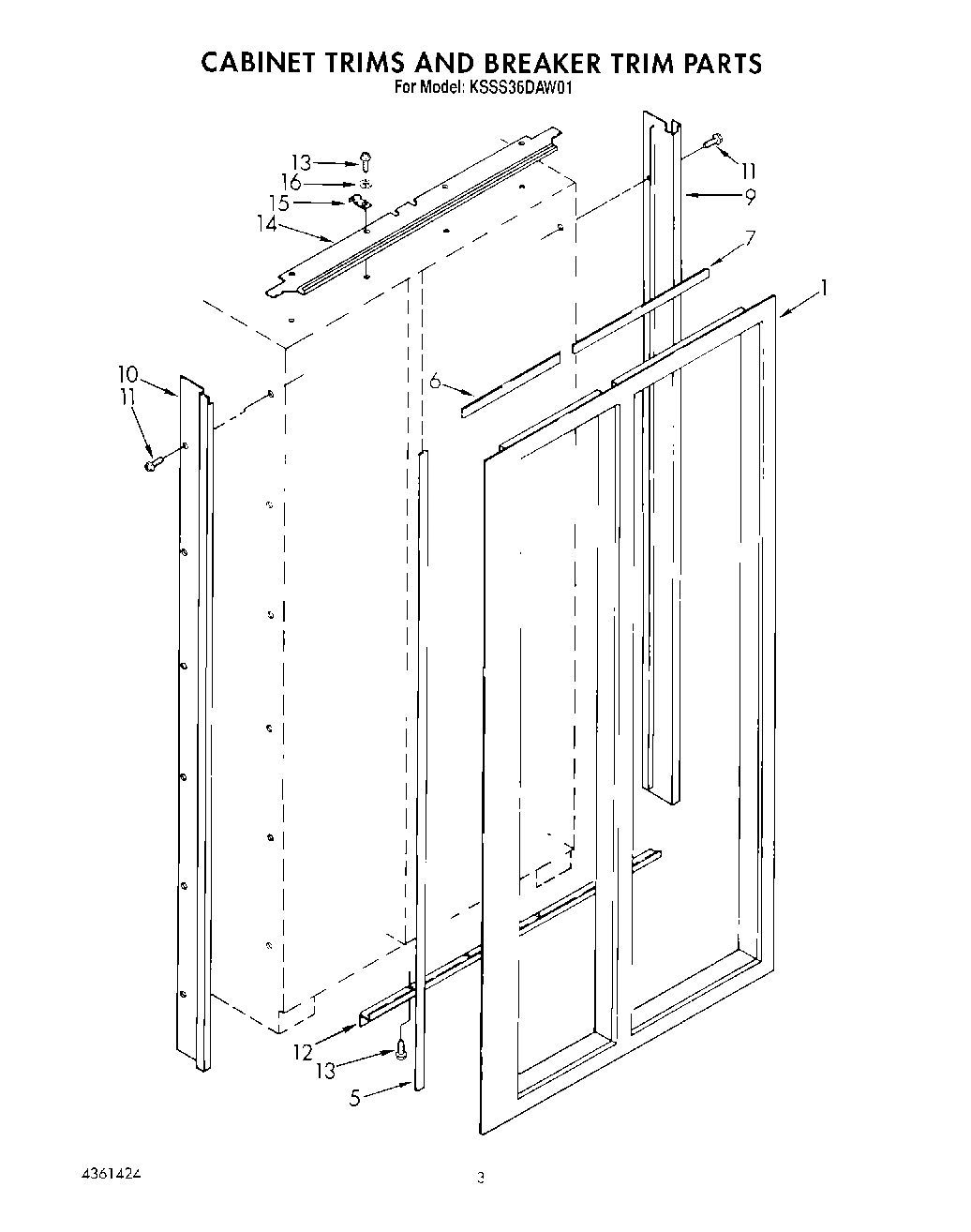 02 - CABINET TRIMS AND BREAKER TRIM