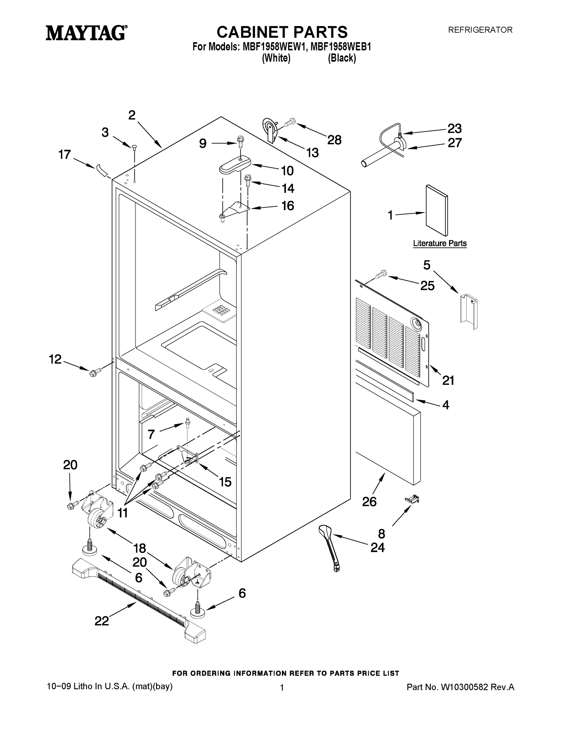 01 - CABINET PARTS