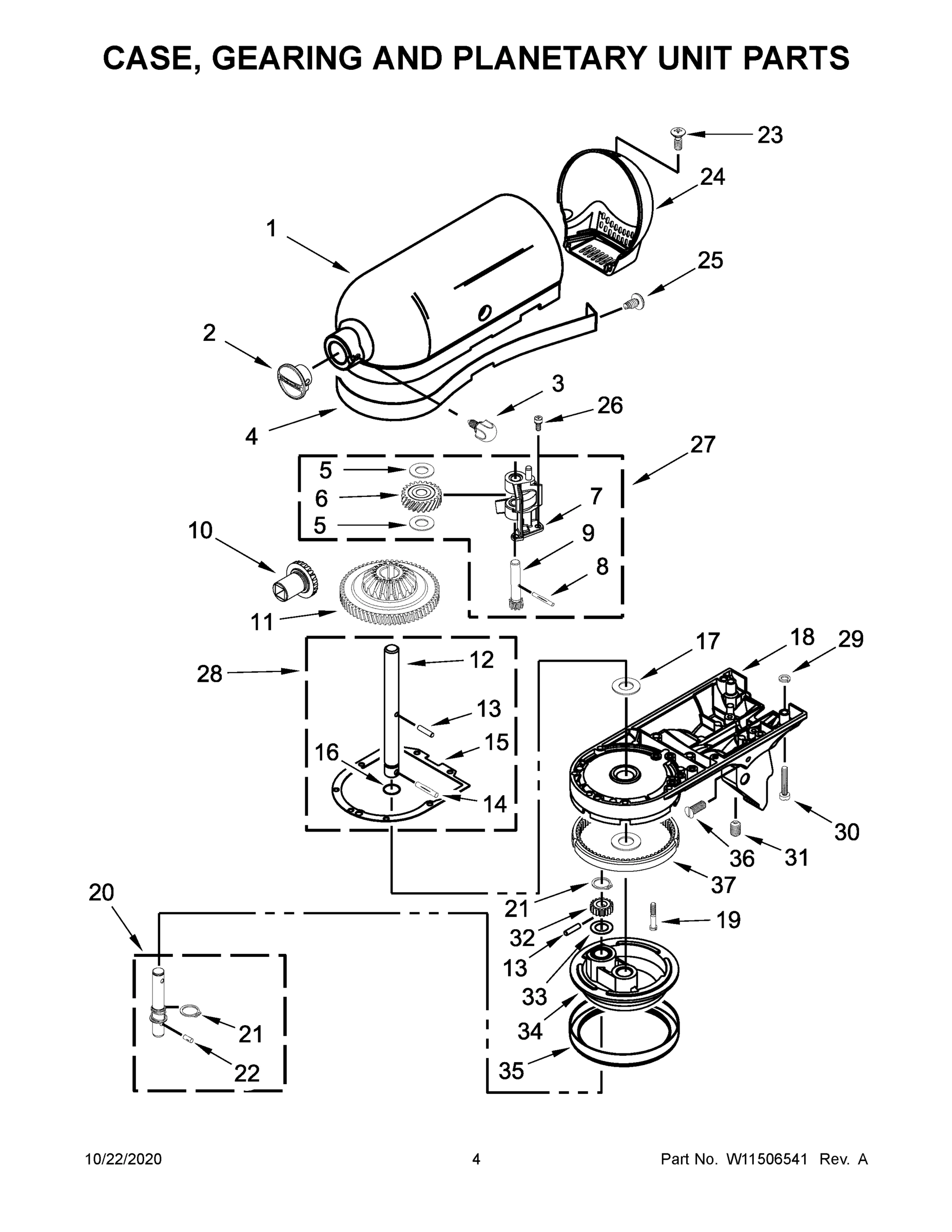 03 - CASE, GEARING AND PLANETARY UNIT PARTS