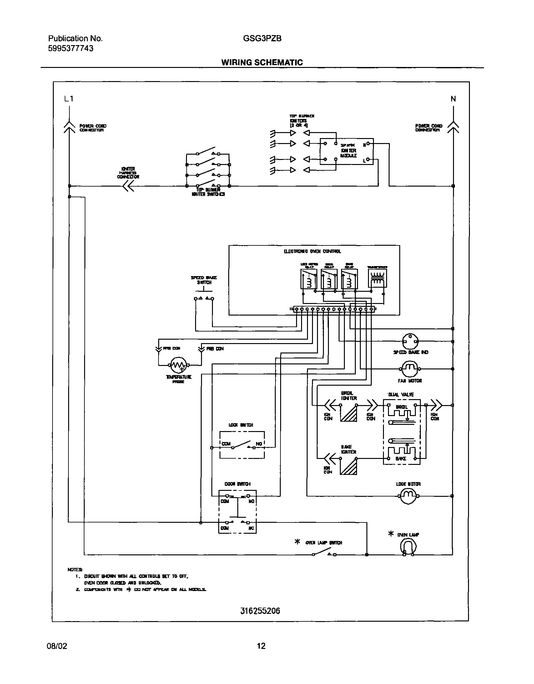 12 - WIRING SCHEMATIC