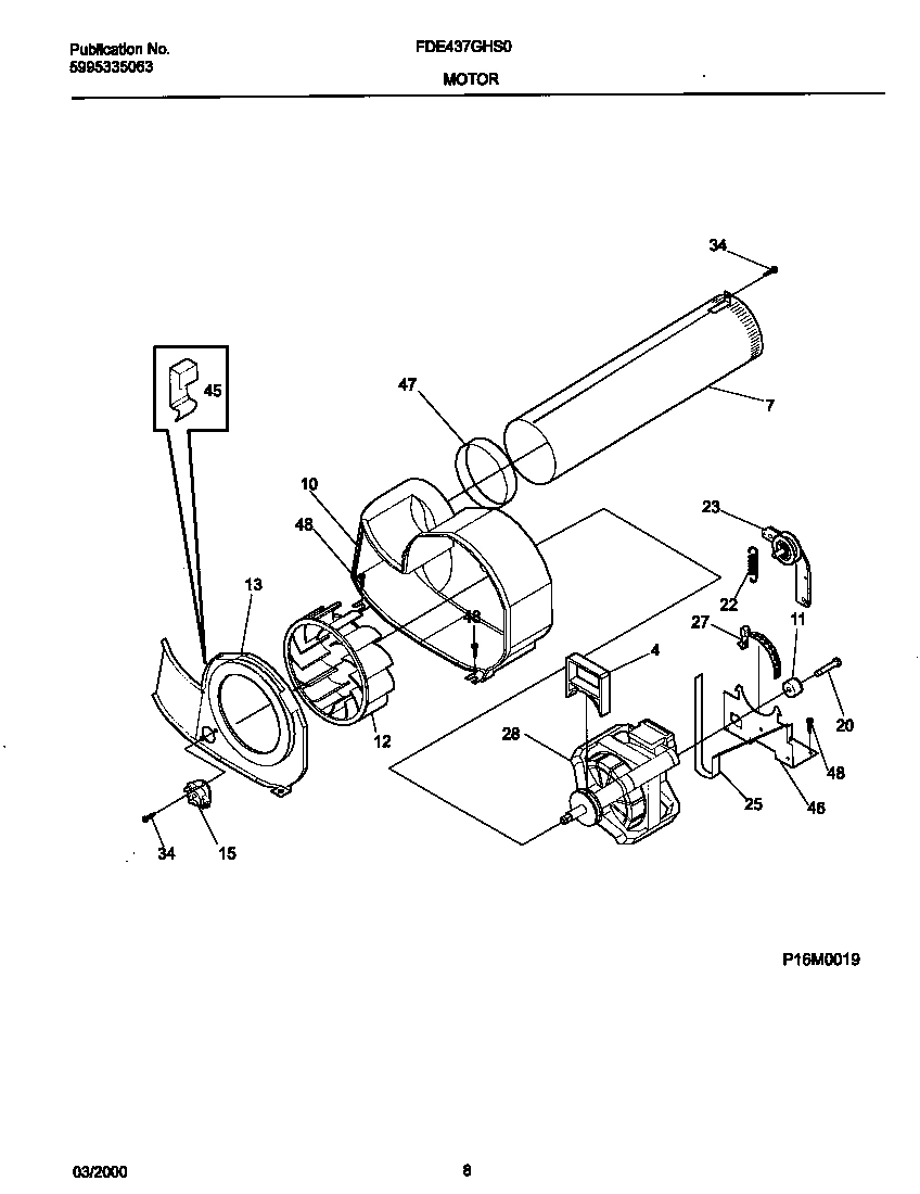05 - P16M0019 MOTOR,BLOWER
