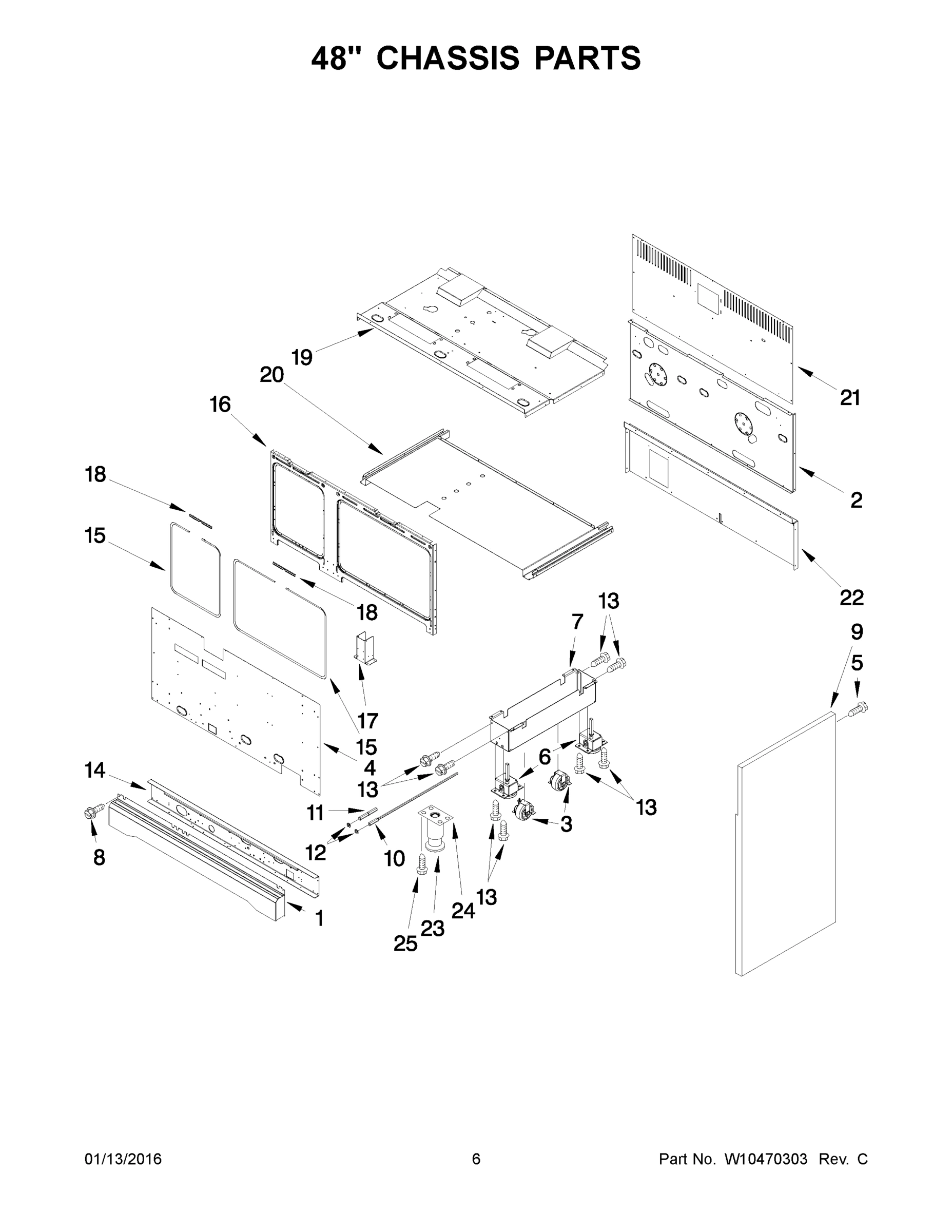 04 - 48 INCH CHASSIS PARTS