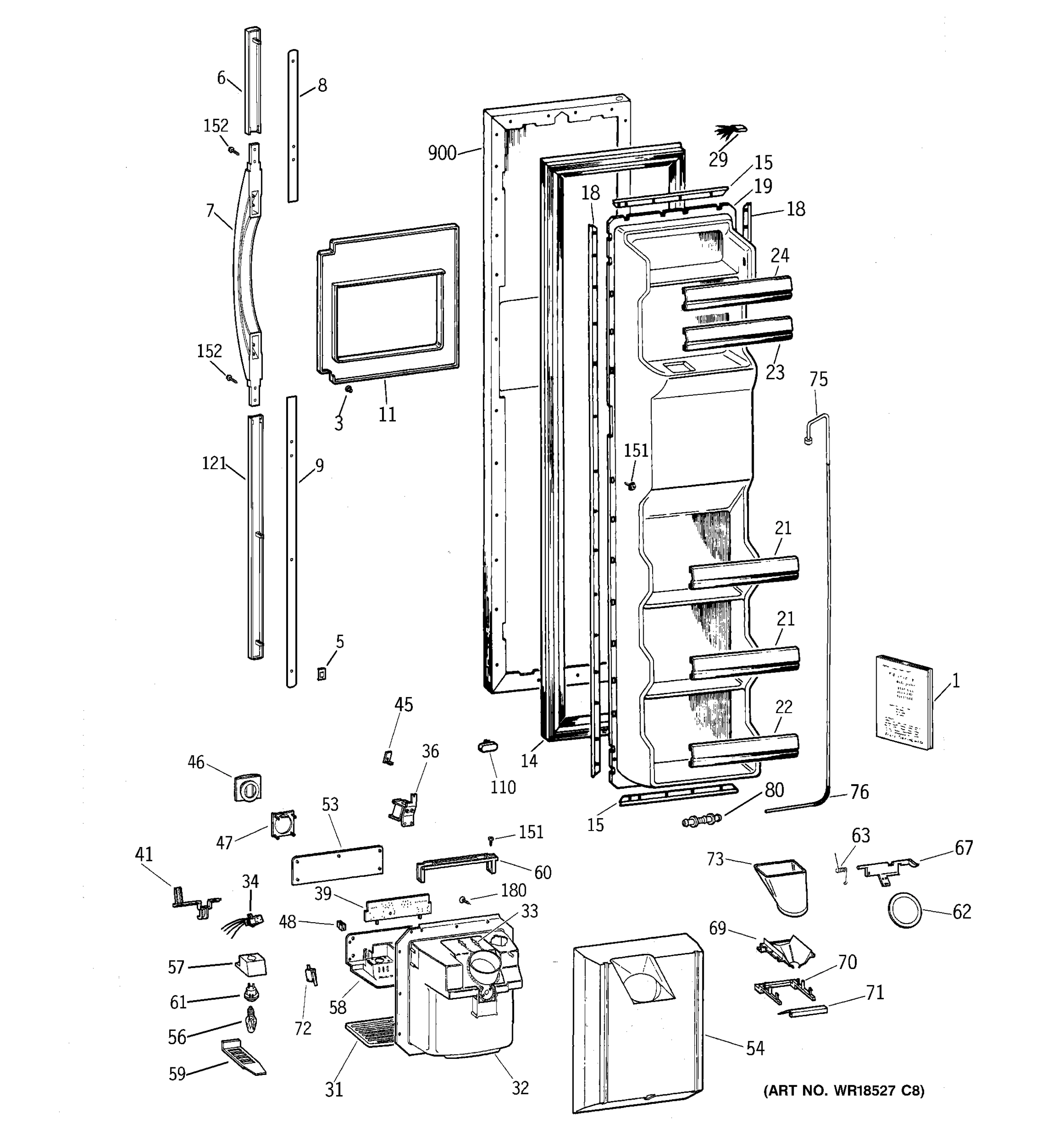 FREEZER DOOR
