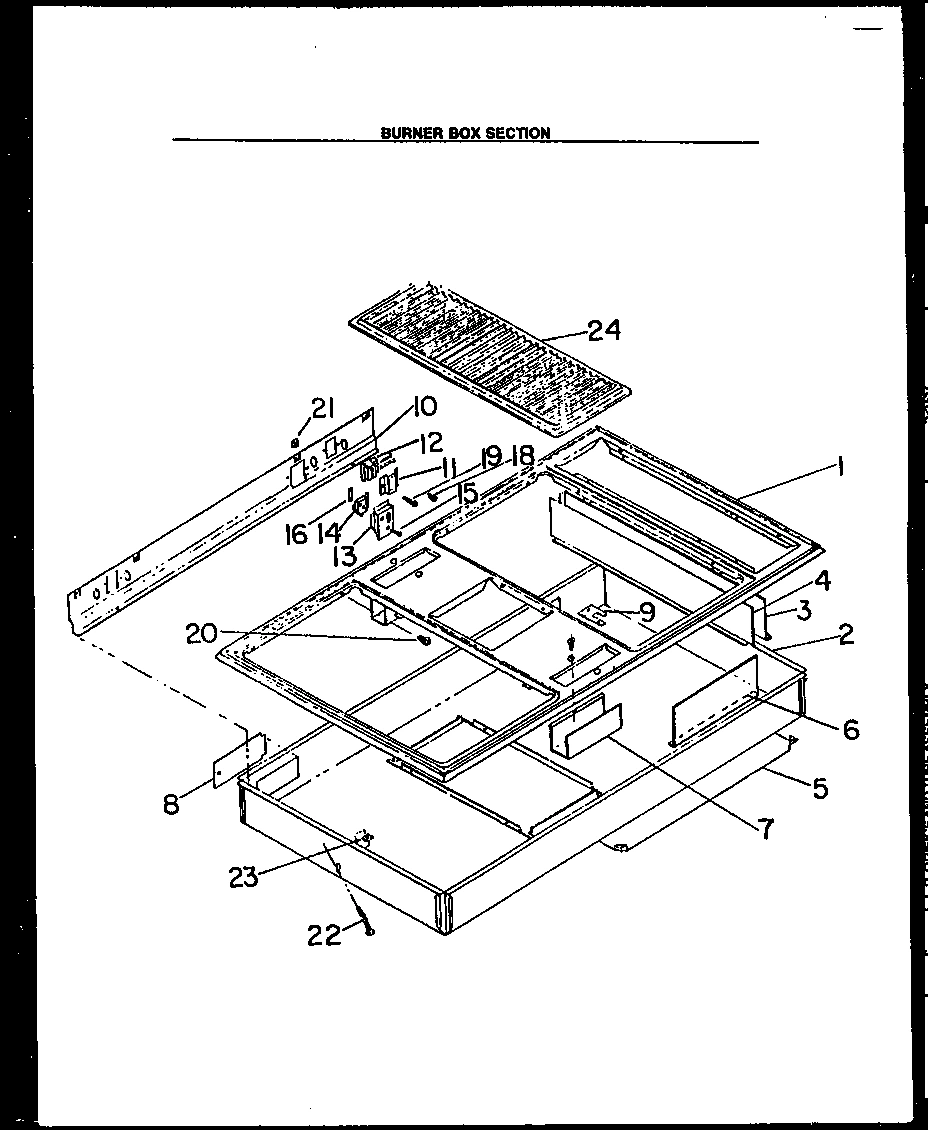 01 - BURNER BOX SECTION