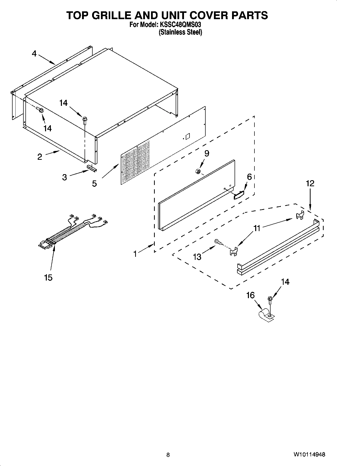 06 - TOP GRILLE AND UNIT COVER PARTS