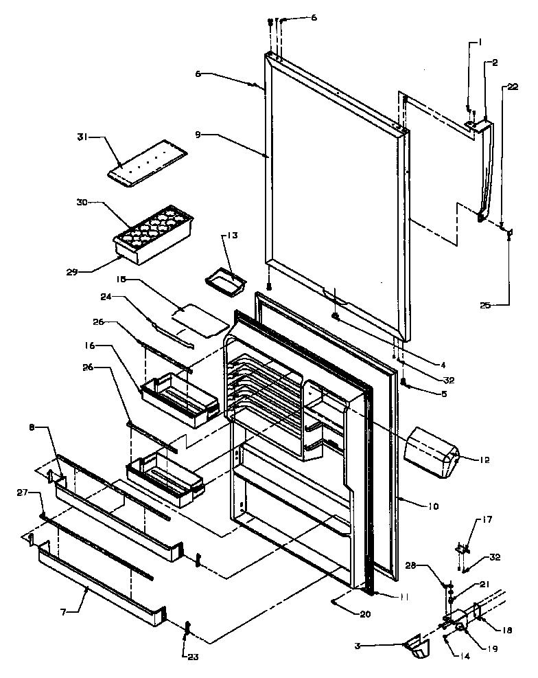 10 - REF DOOR ASSY