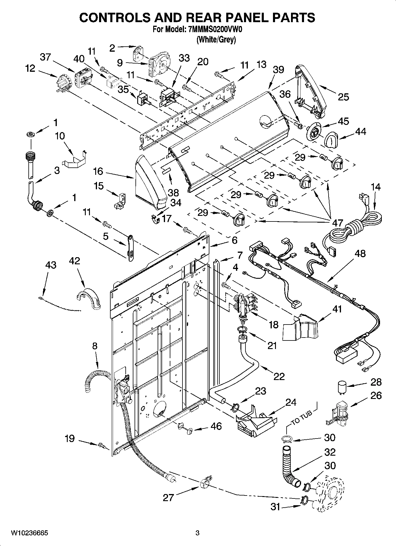 02 - CONTROLS AND REAR PANEL PARTS