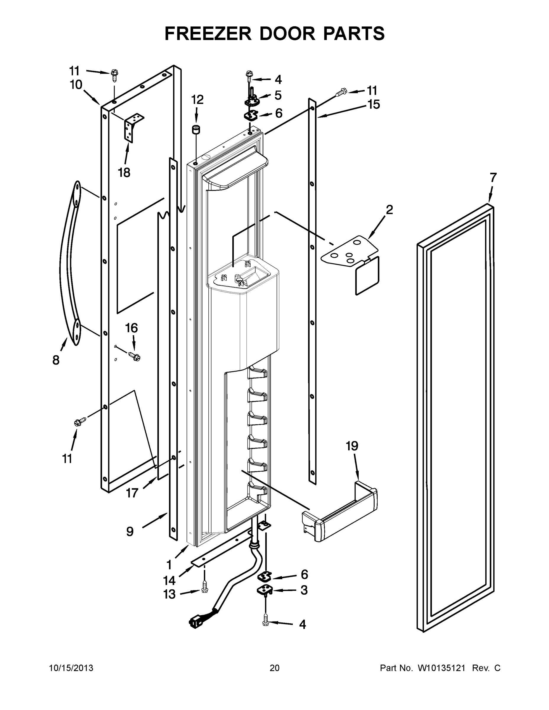 11 - FREEZER DOOR PARTS