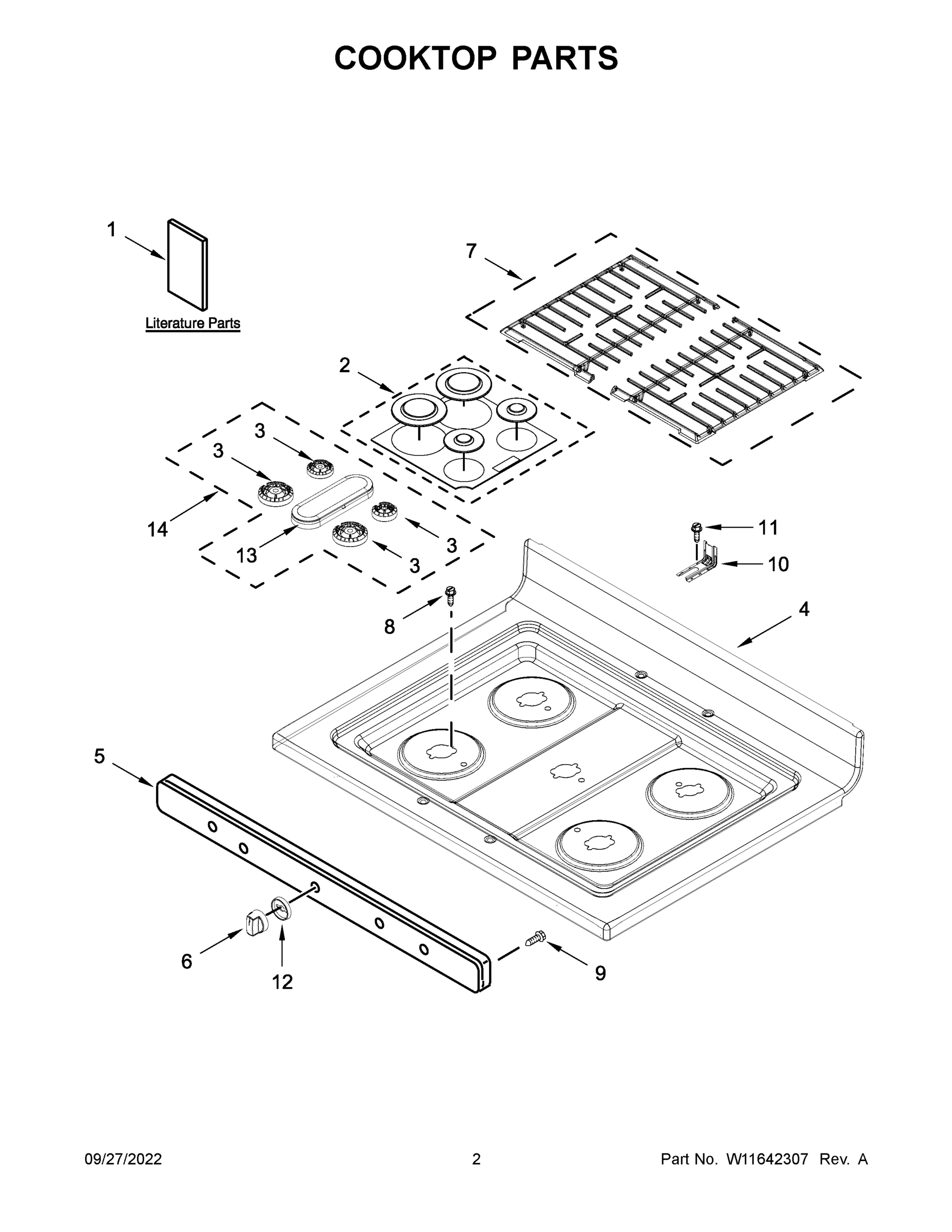 02 - COOKTOP PARTS