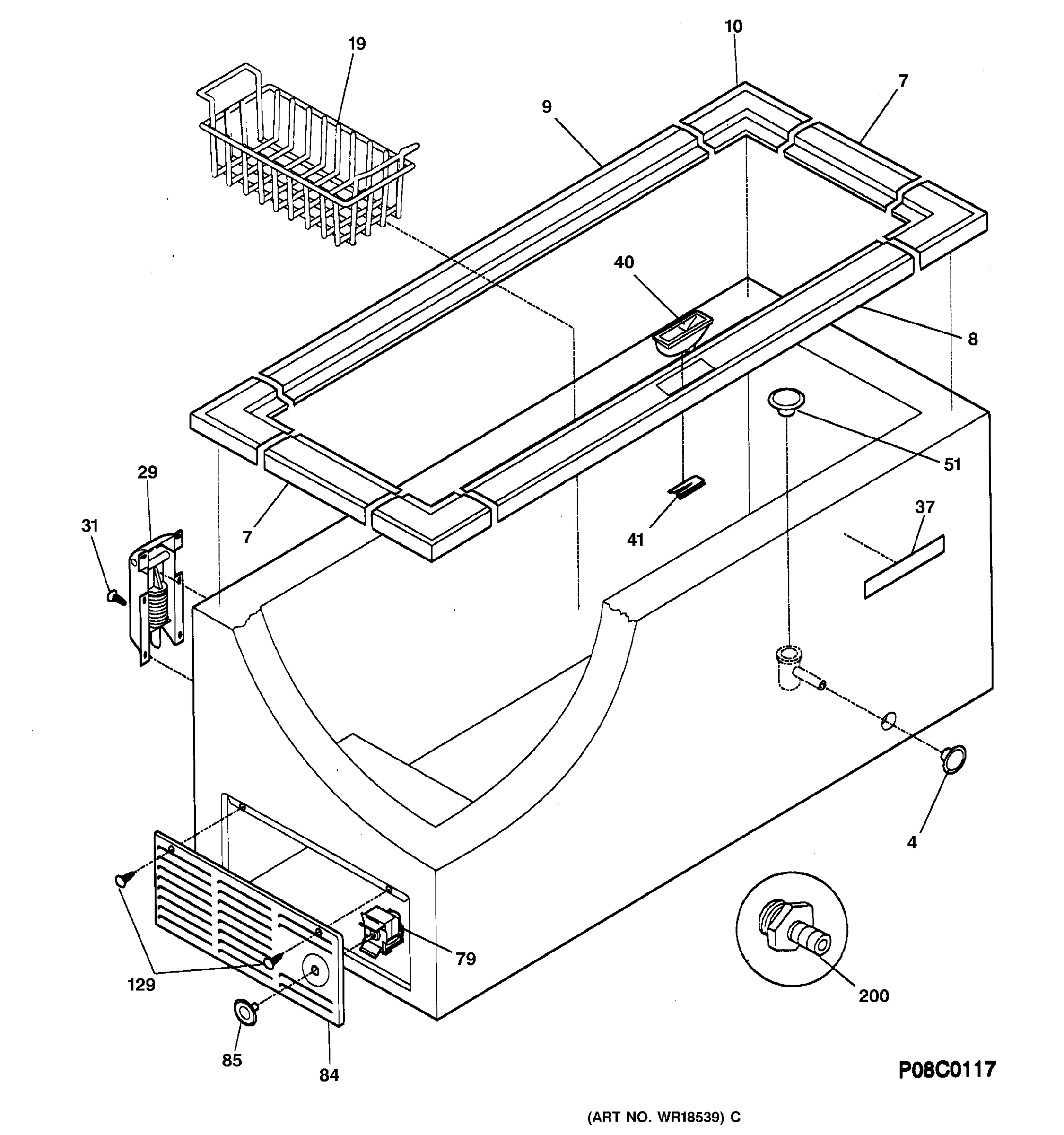 CABINET, CONTROLS & SHELVES