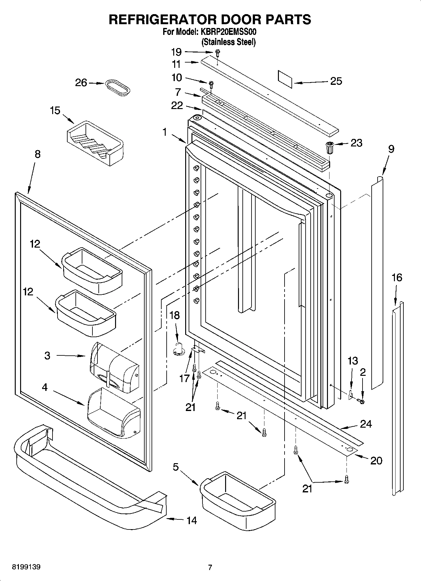 04 - REFRIGERATOR DOOR PARTS