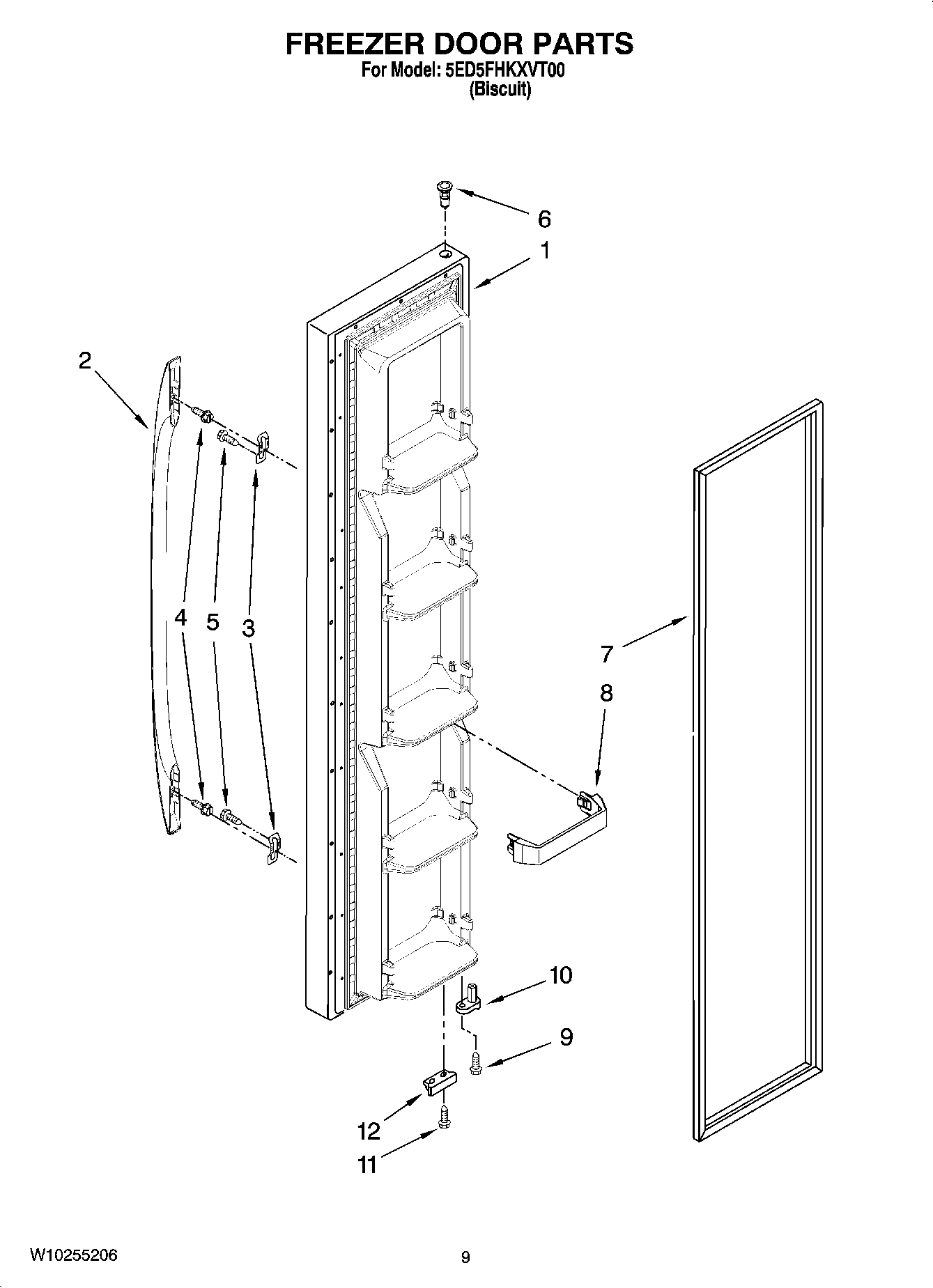 07 - FREEZER DOOR PARTS