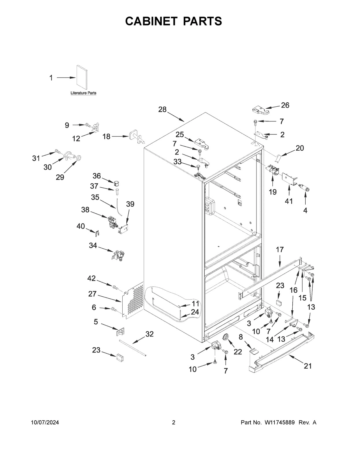 02 - CABINET PARTS