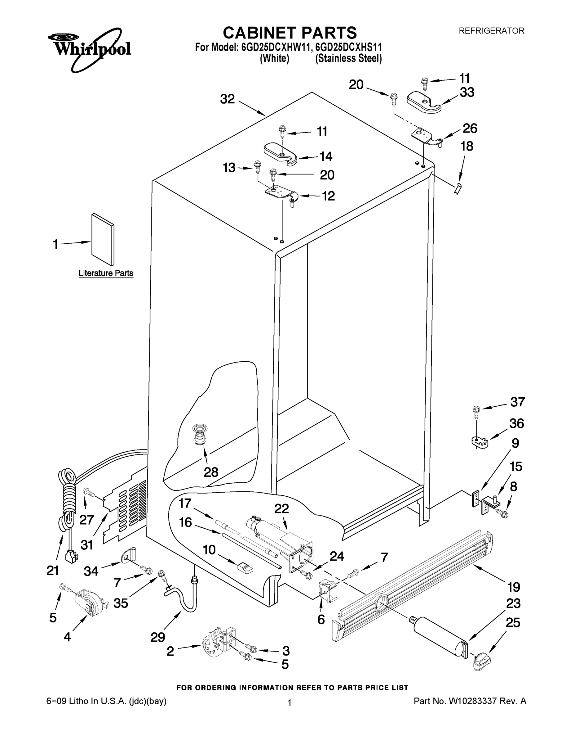 01 - CABINET PARTS