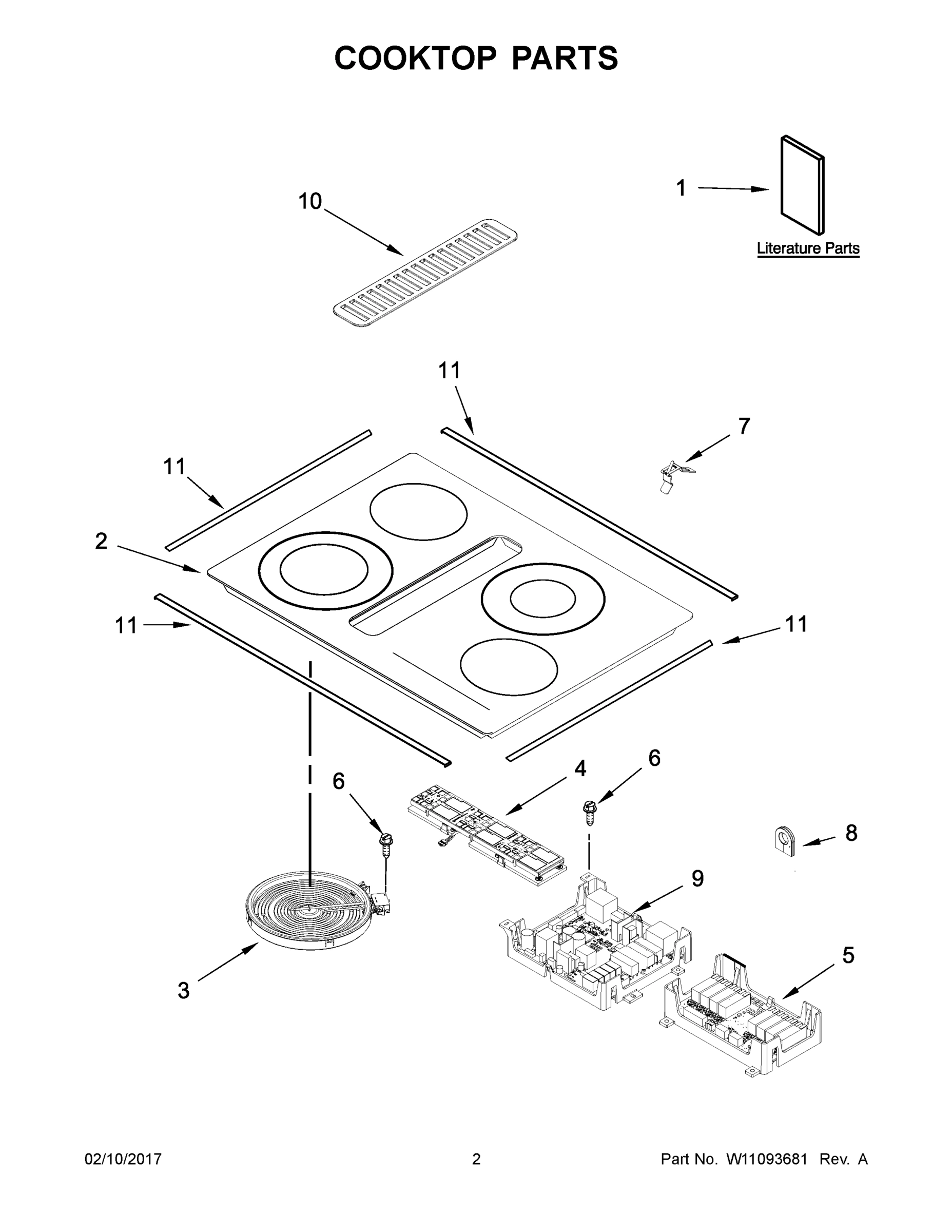 02 - COOKTOP PARTS