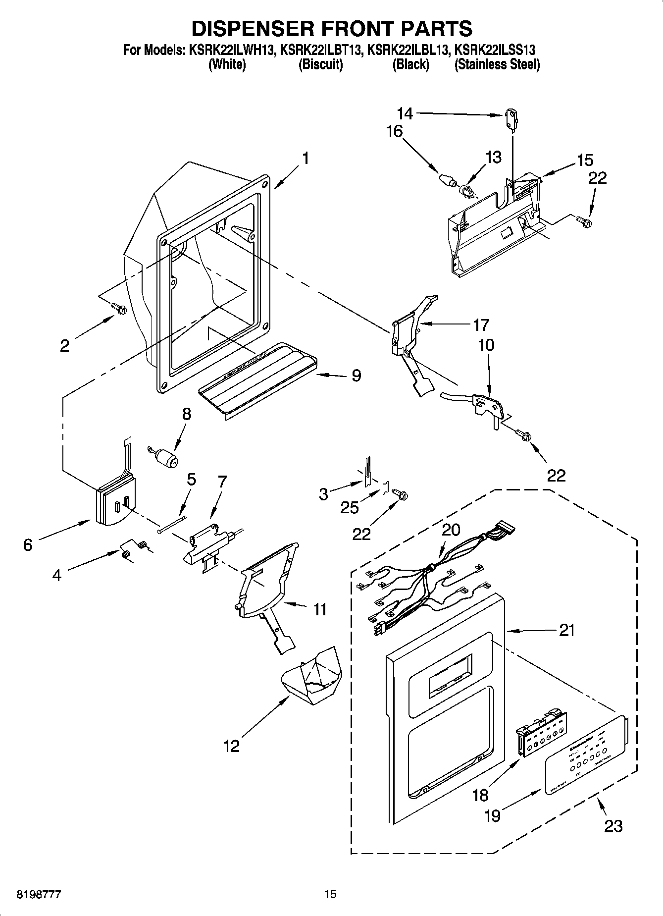 09 - DISPENSER FRONT PARTS