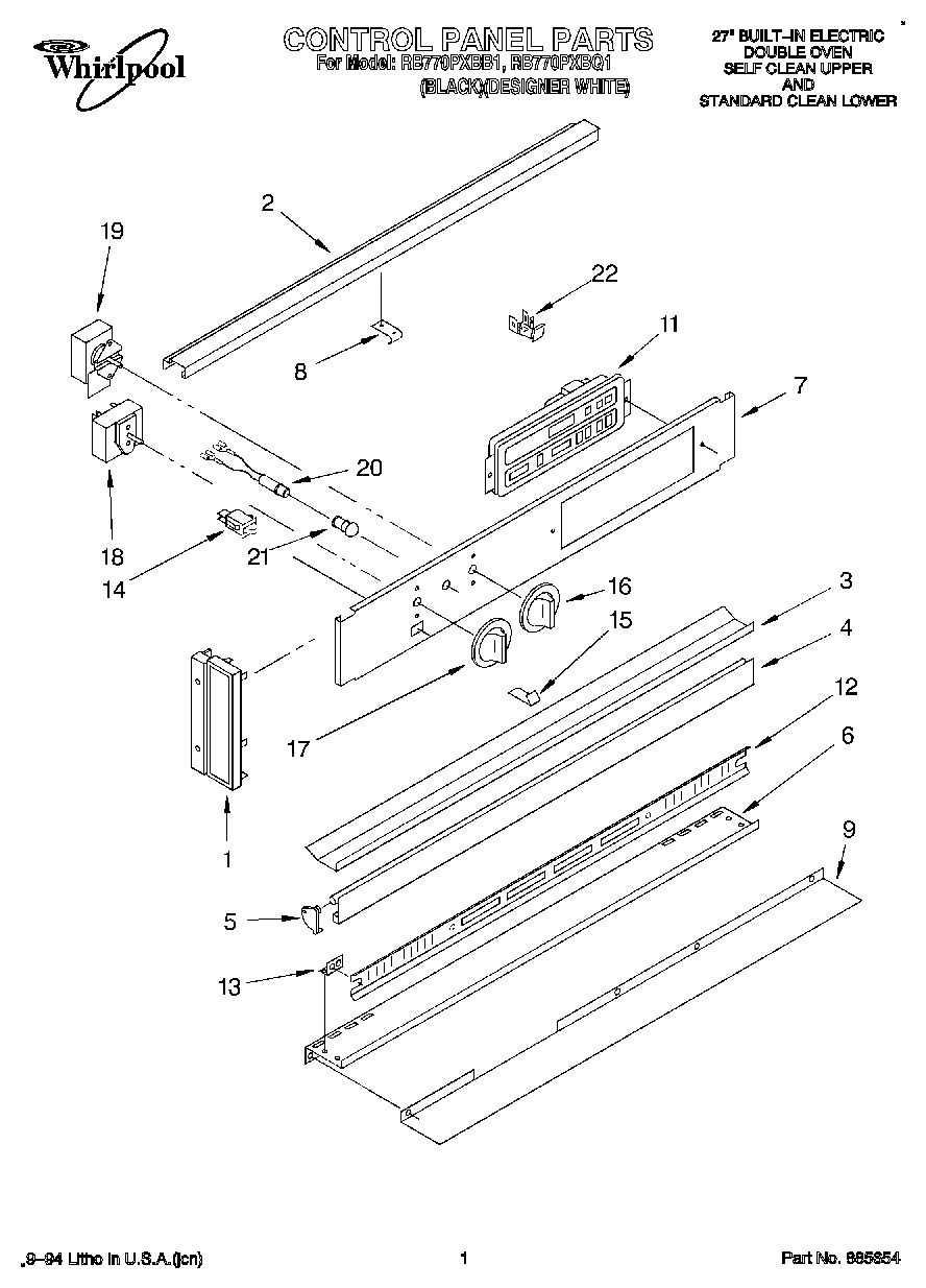 01 - CONTROL PANEL, LITERATURE