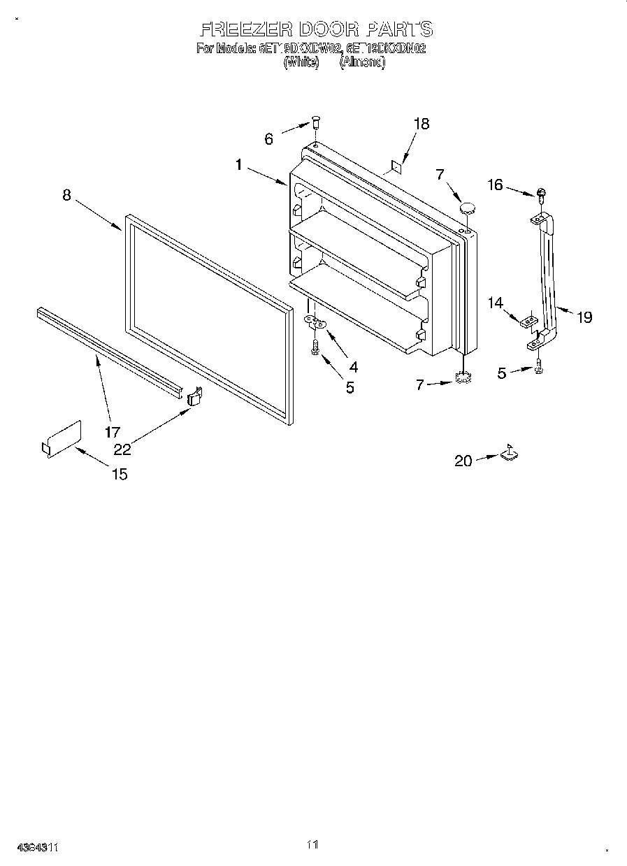06 - FREEZER DOOR, LIT/OPTIONAL