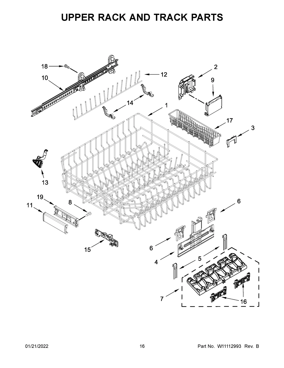 09 - UPPER RACK AND TRACK PARTS