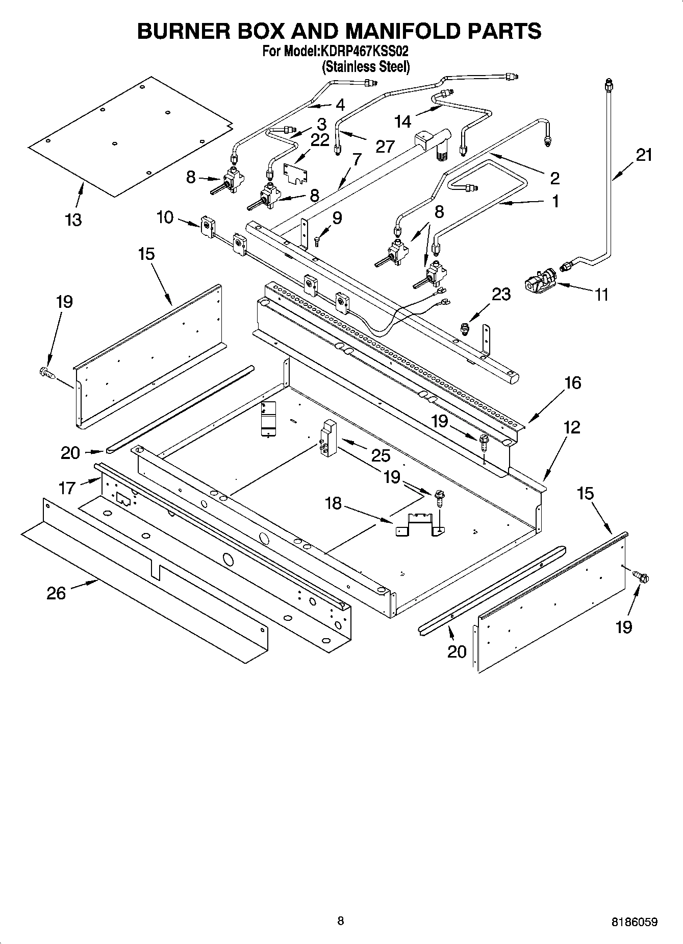 07 - BURNER BOX AND MANIFOLD PARTS