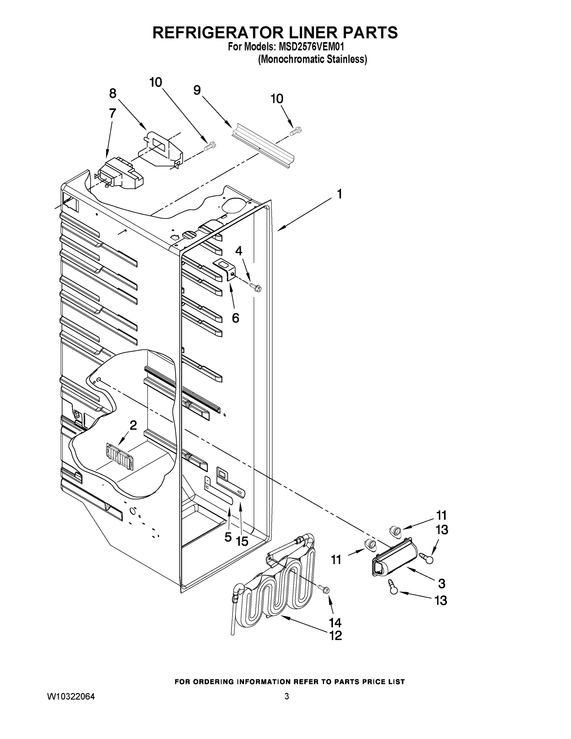 02 - REFRIGERATOR LINER PARTS