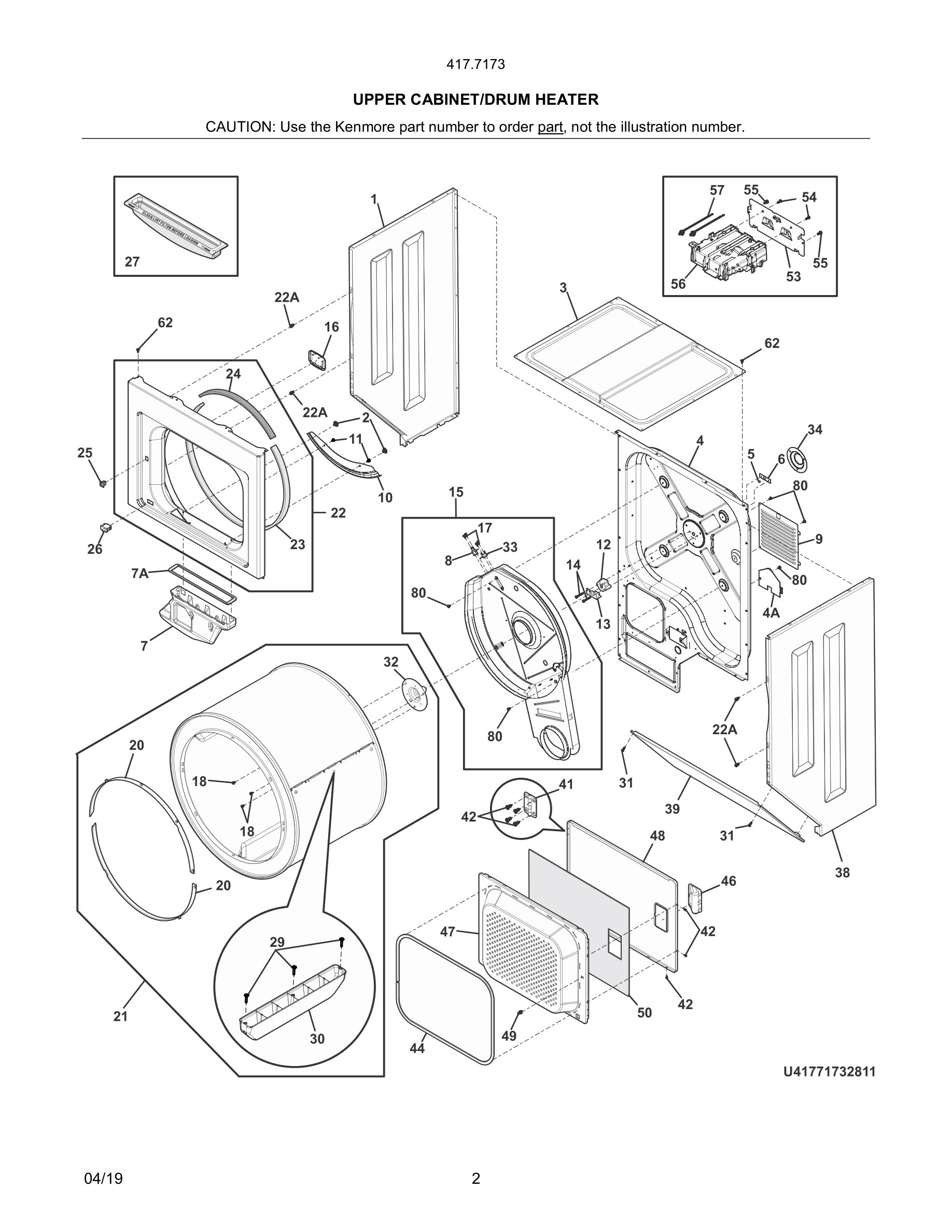 03 - UPPER CABINET/DRUM HEATER