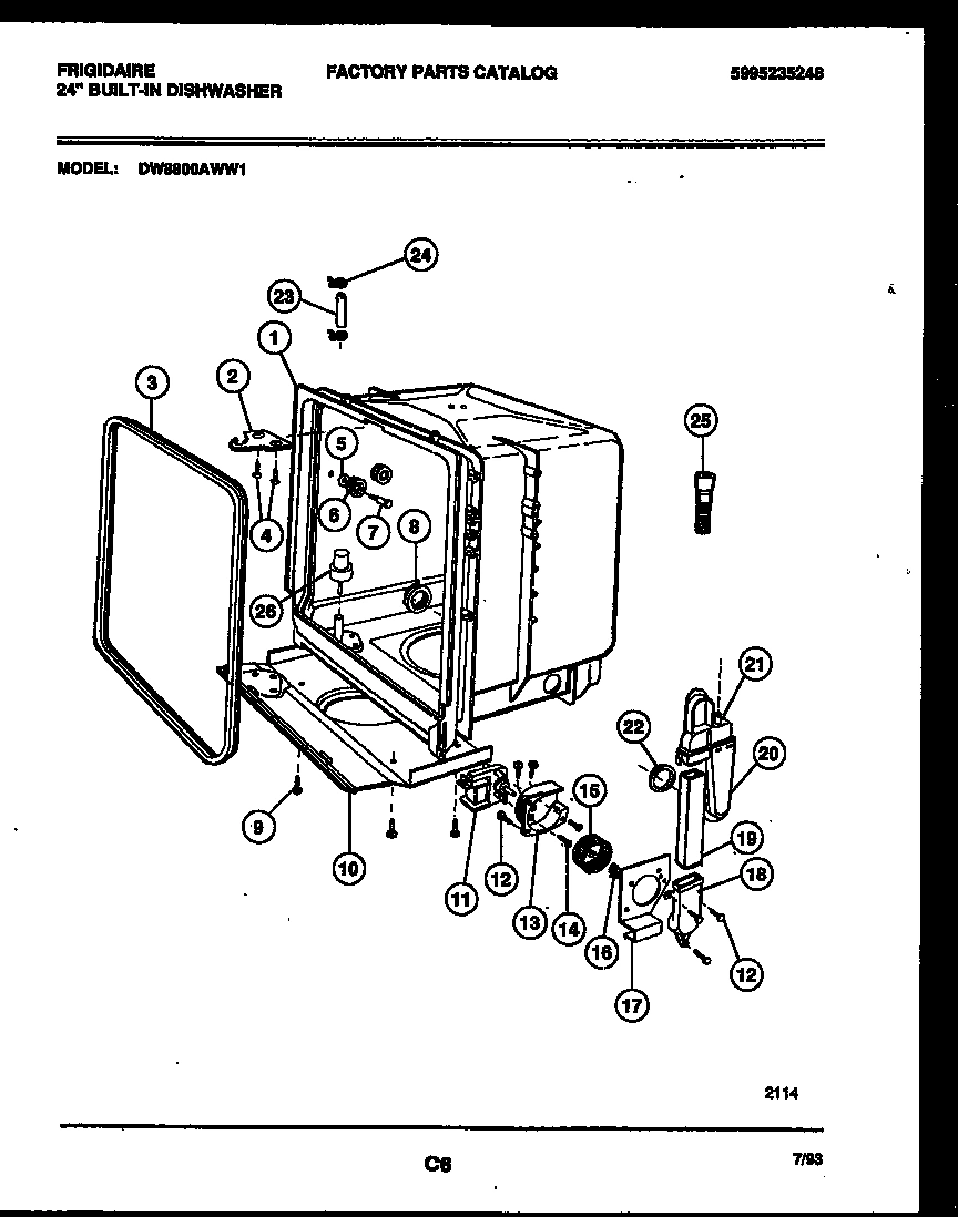 05 - TUB AND FRAME PARTS