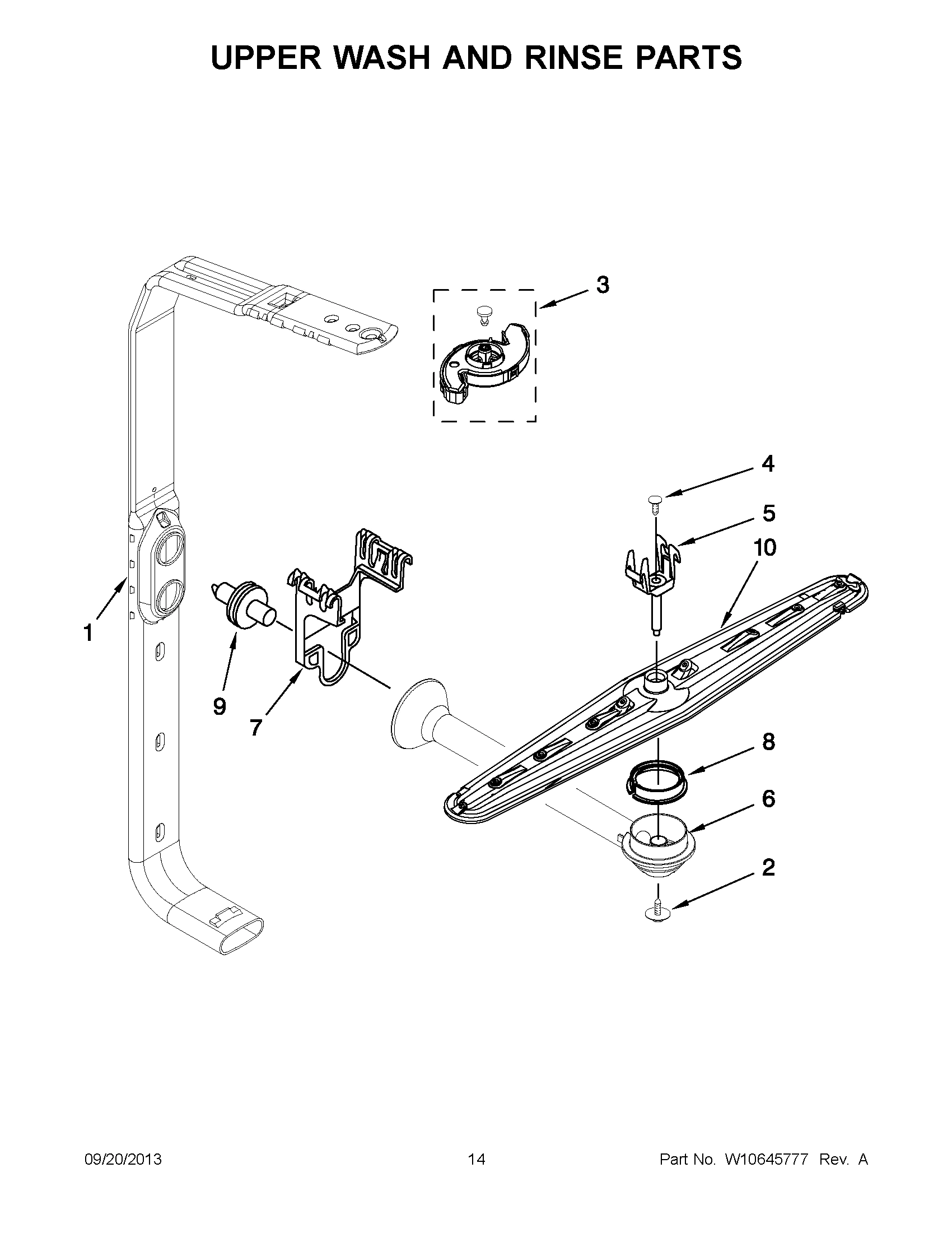 08 - UPPER WASH AND RINSE PARTS