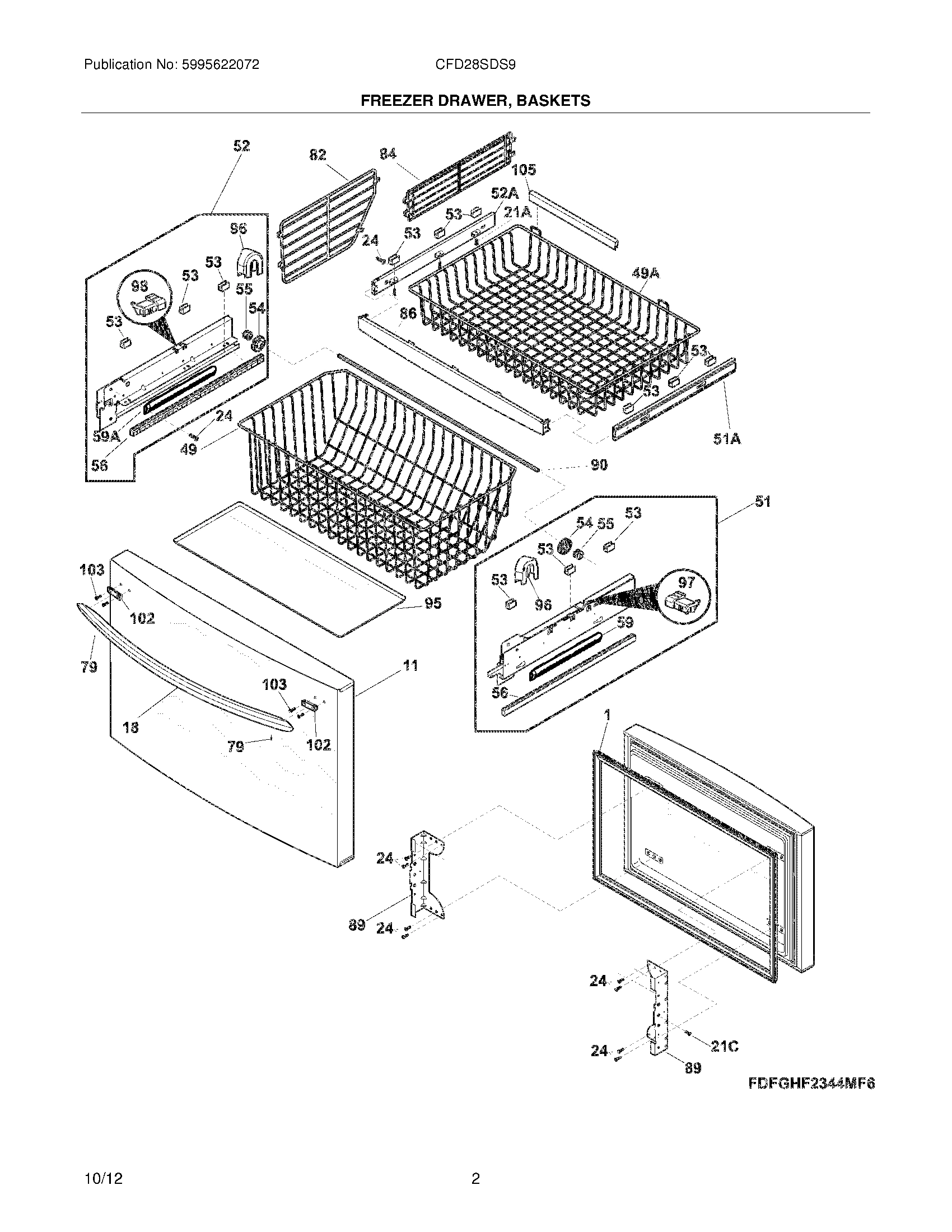 03 - FREEZER DRAWER, BASKETS