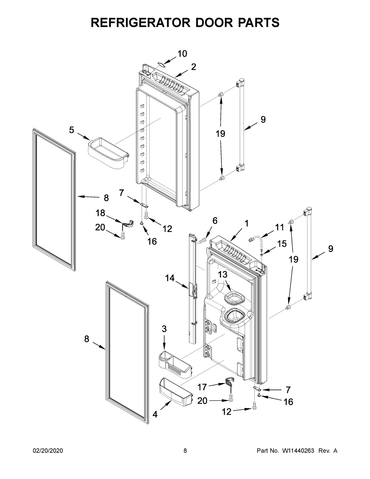 05 - REFRIGERATOR DOOR PARTS