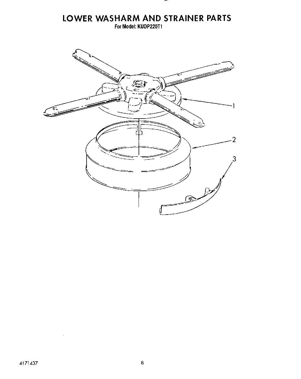 06 - LOWER WASHARM AND STRAINER