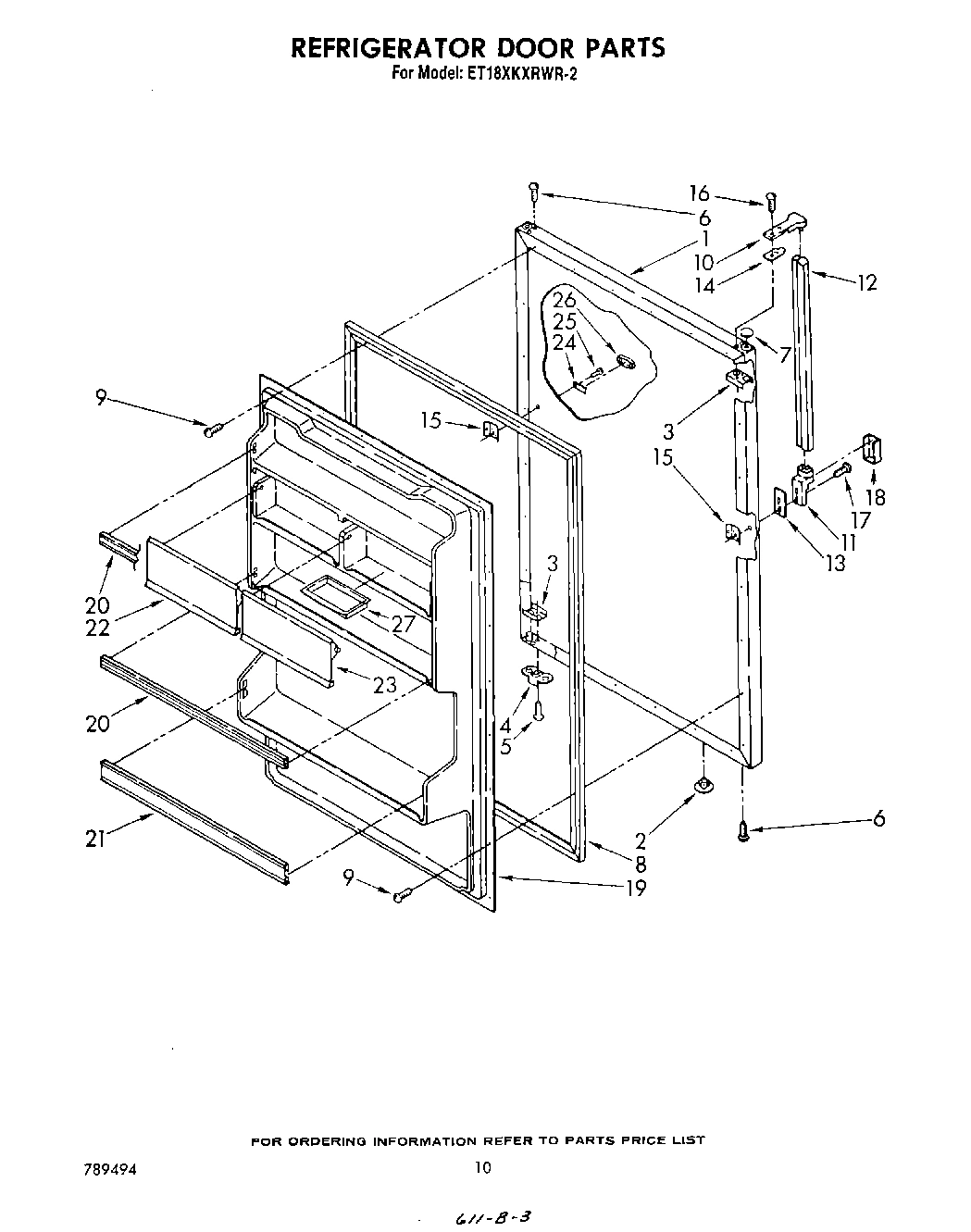 08 - REFRIGERATOR DOOR , NOT ILLUSTRATED