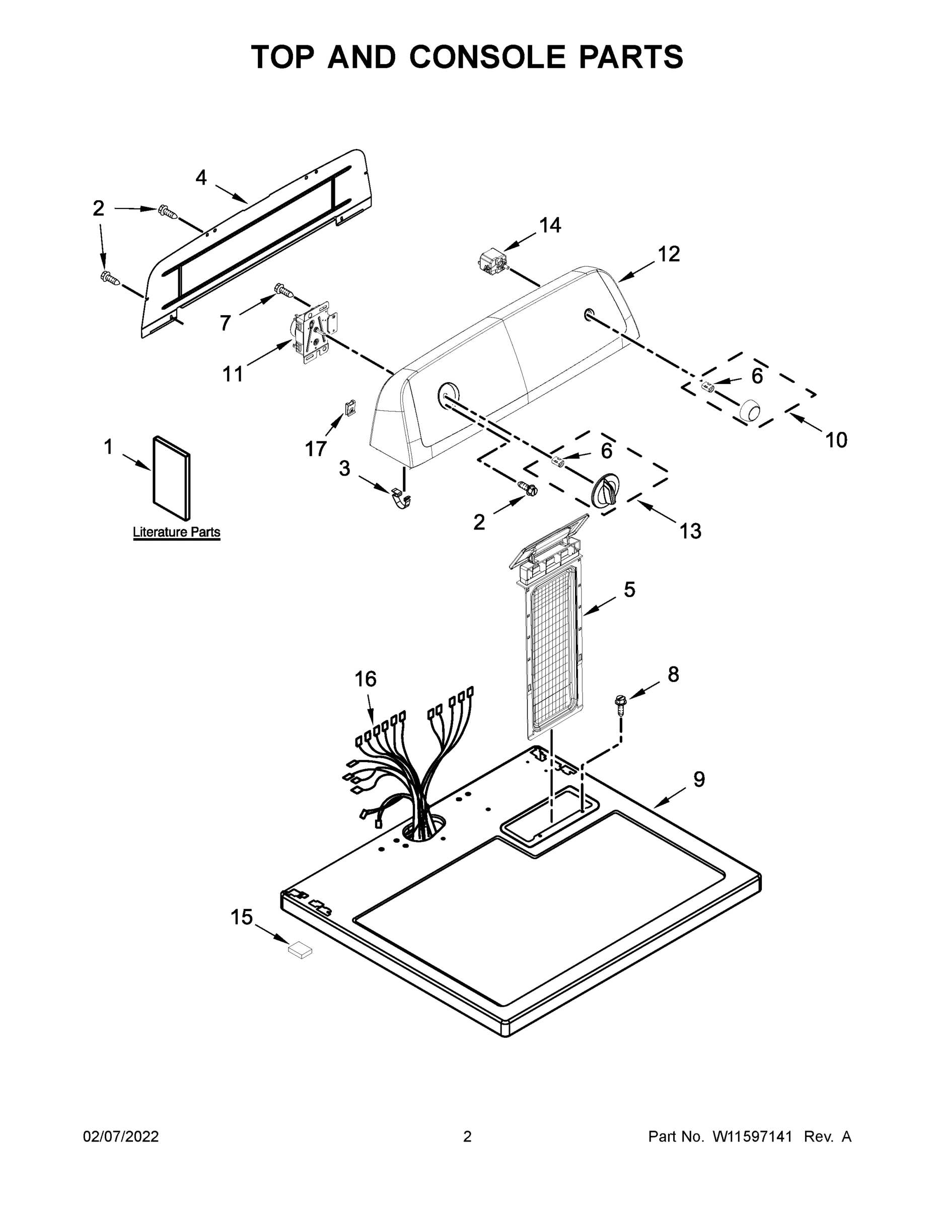02 - TOP AND CONSOLE PARTS