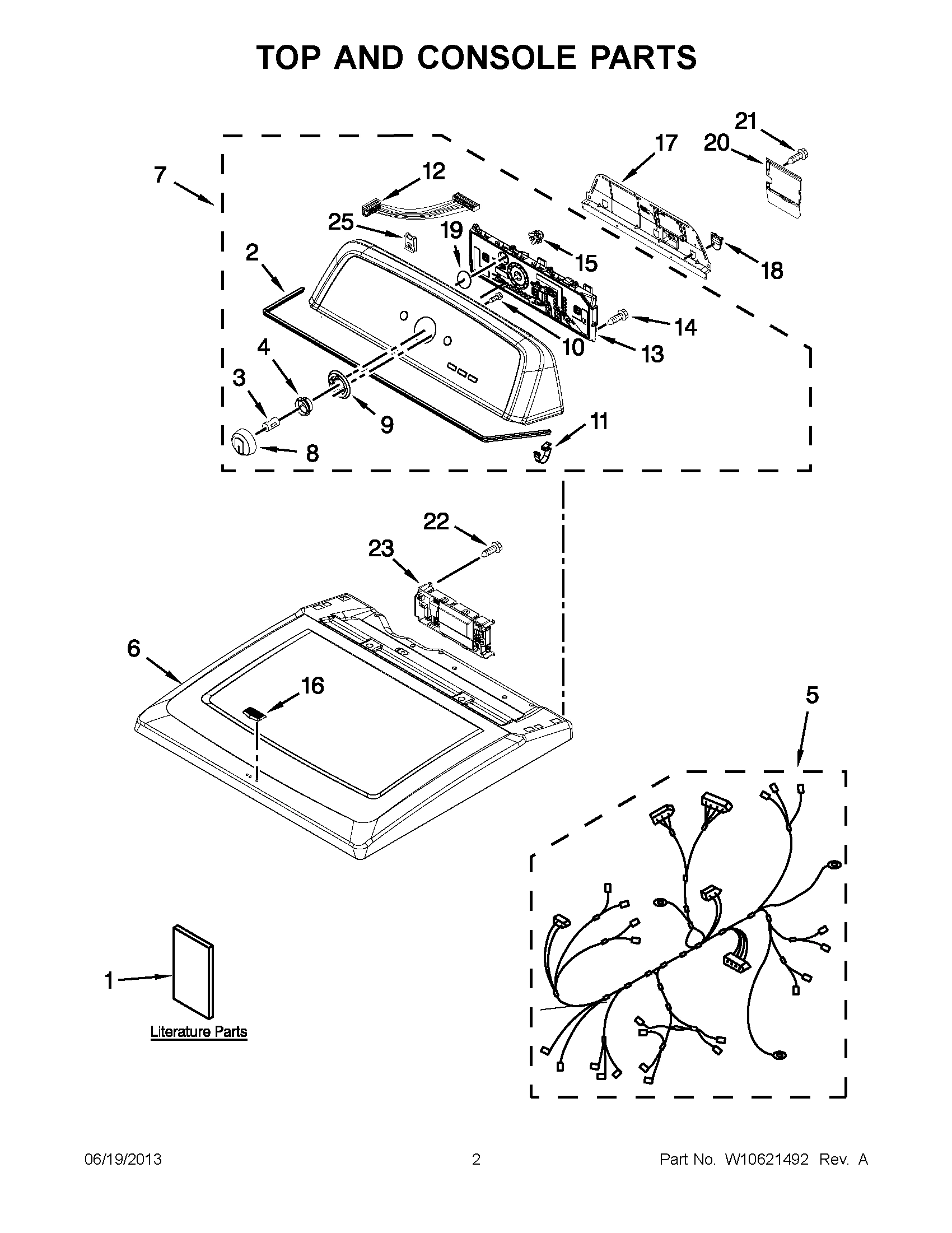 01 - TOP AND CONSOLE PARTS