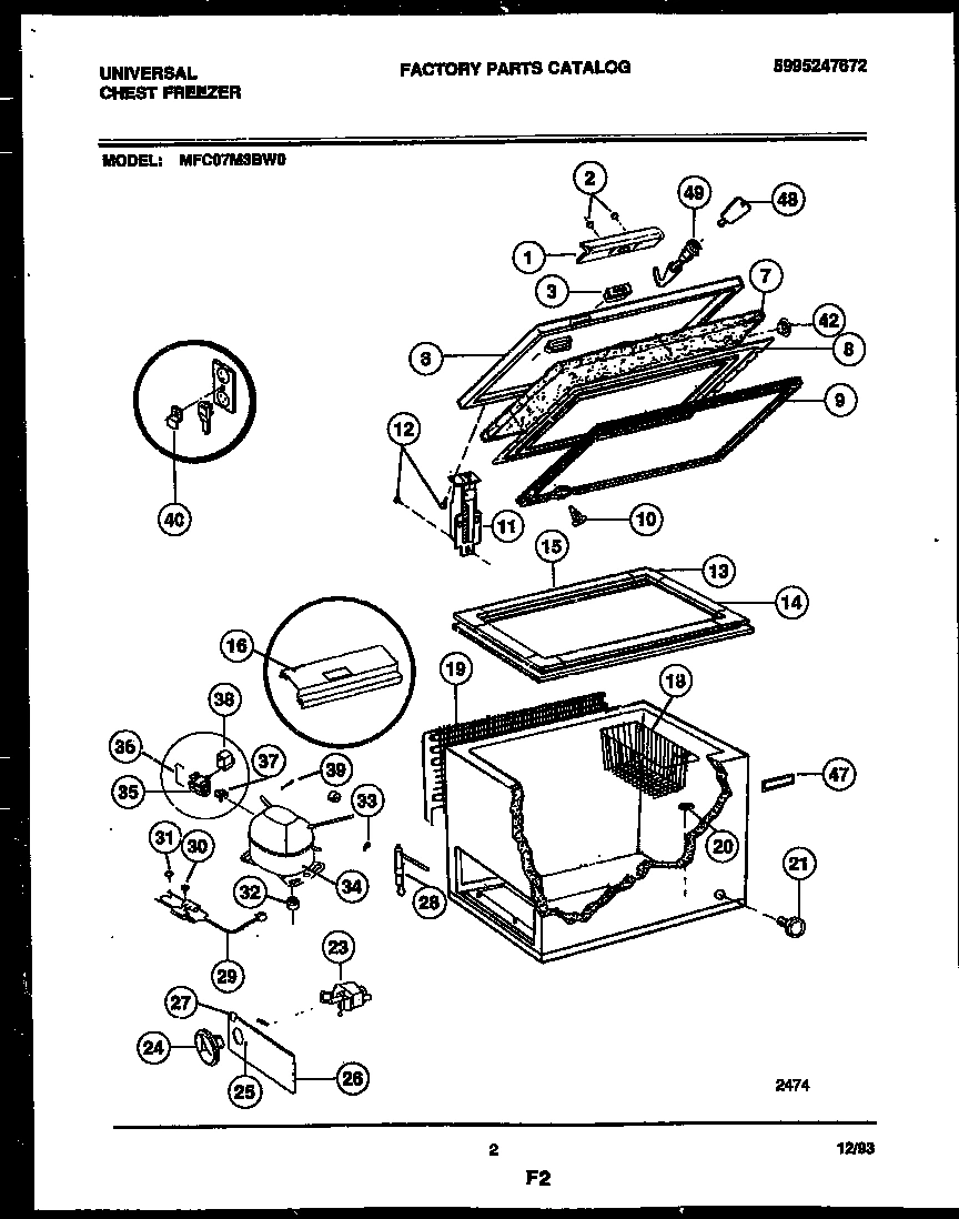 02 - CHEST FREEZER PARTS