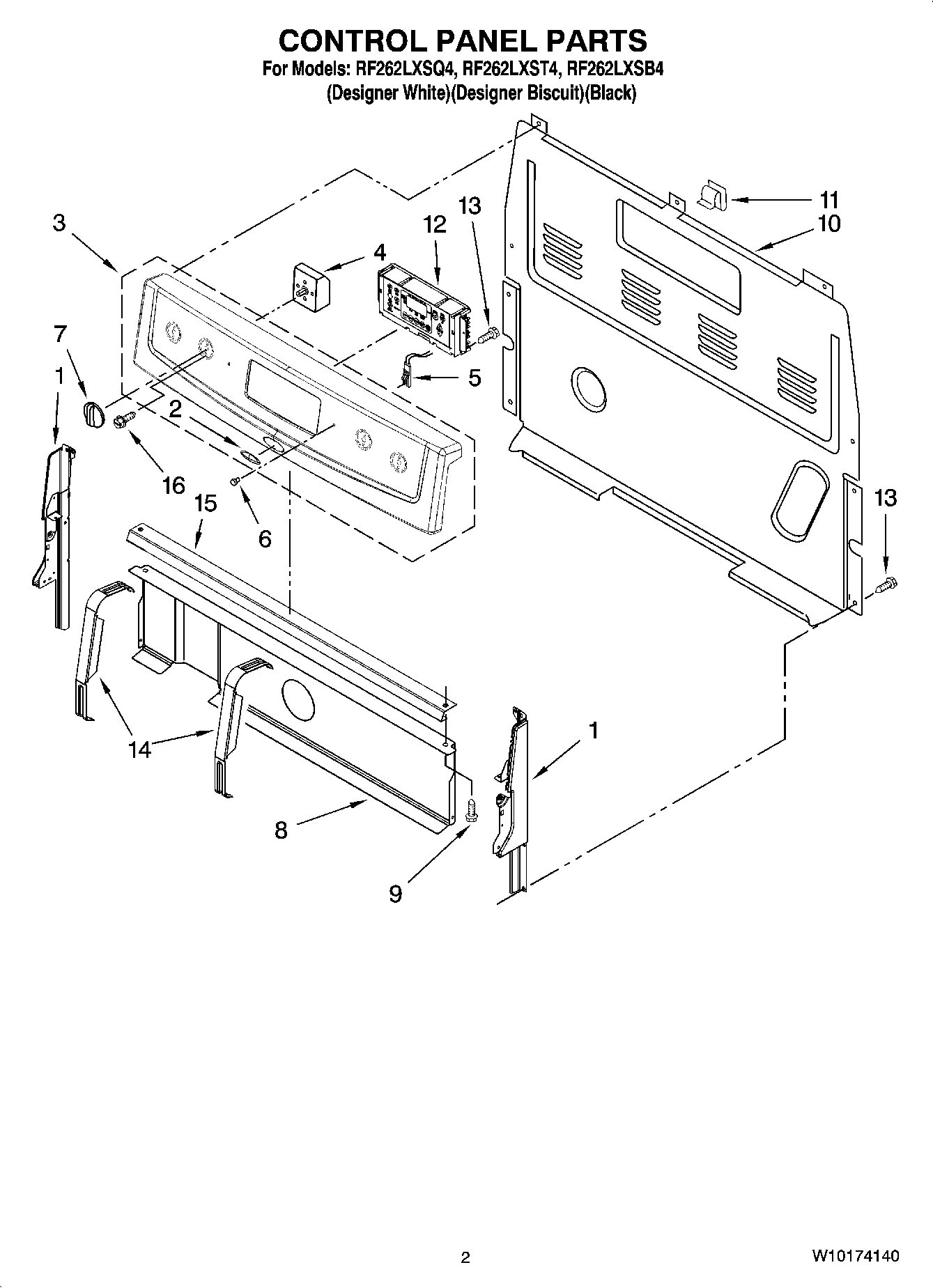 02 - CONTROL PANEL PARTS