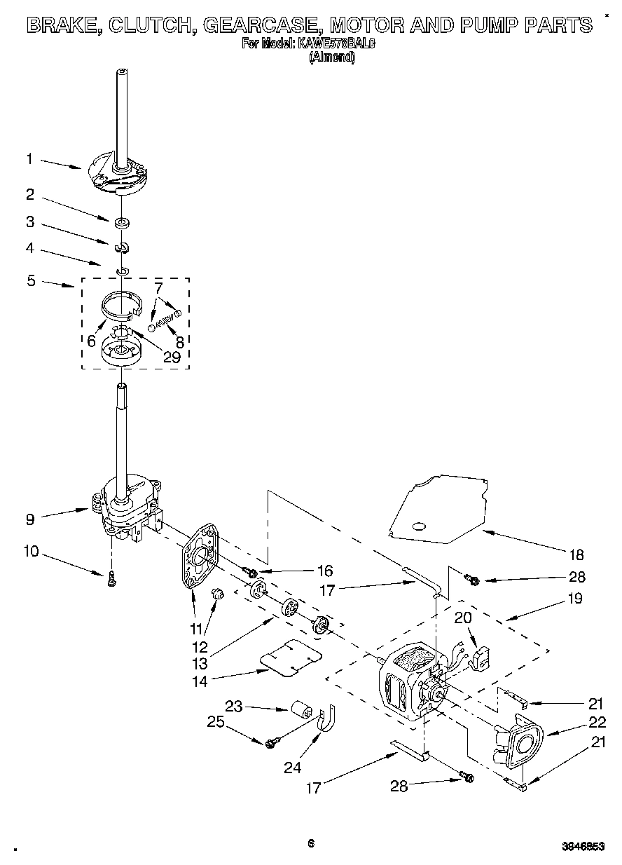 04 - BRAKE, CLUTCH, GEARCASE, MOTOR AND PUMP