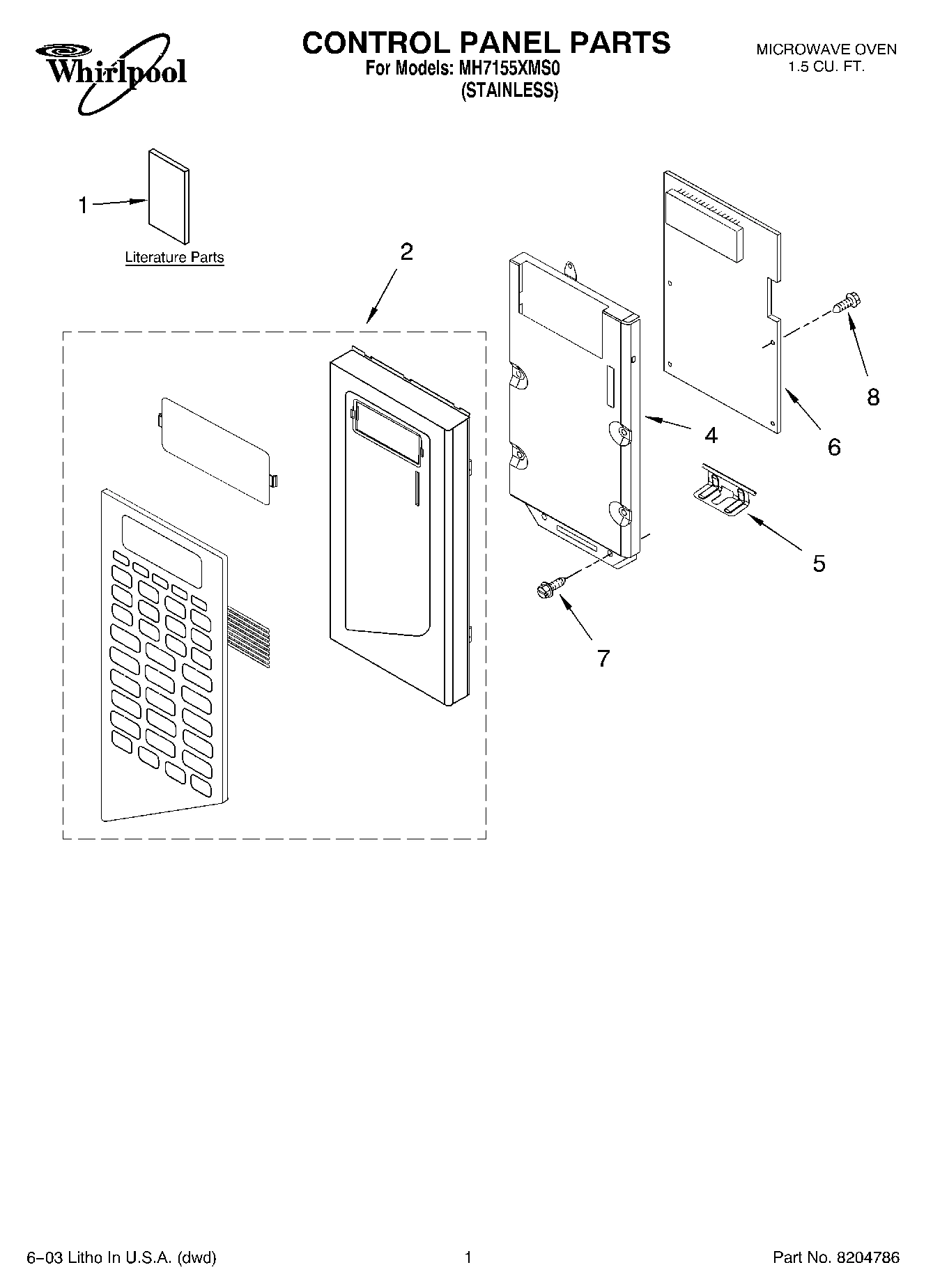 01 - CONTROL PANEL PARTS