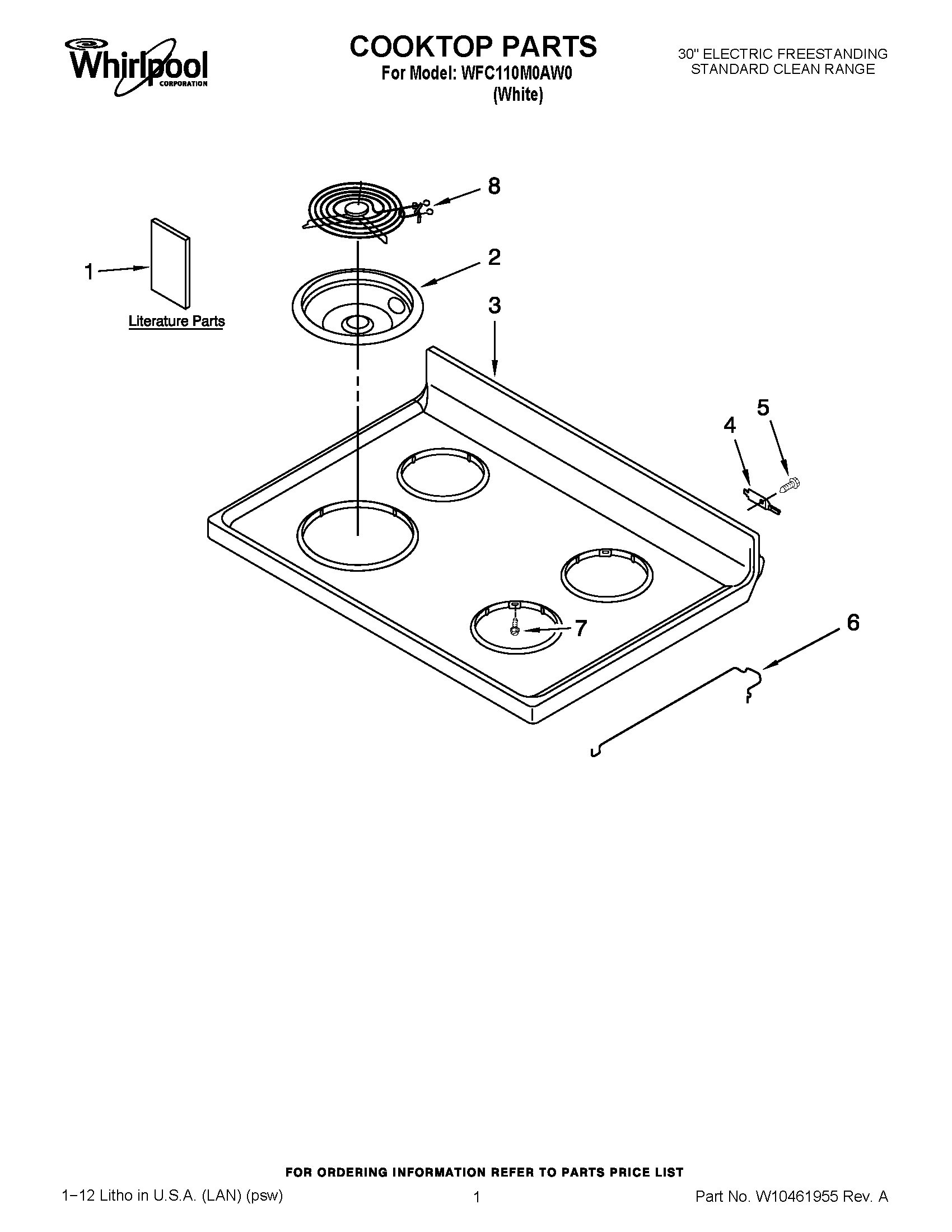01 - COOKTOP PARTS