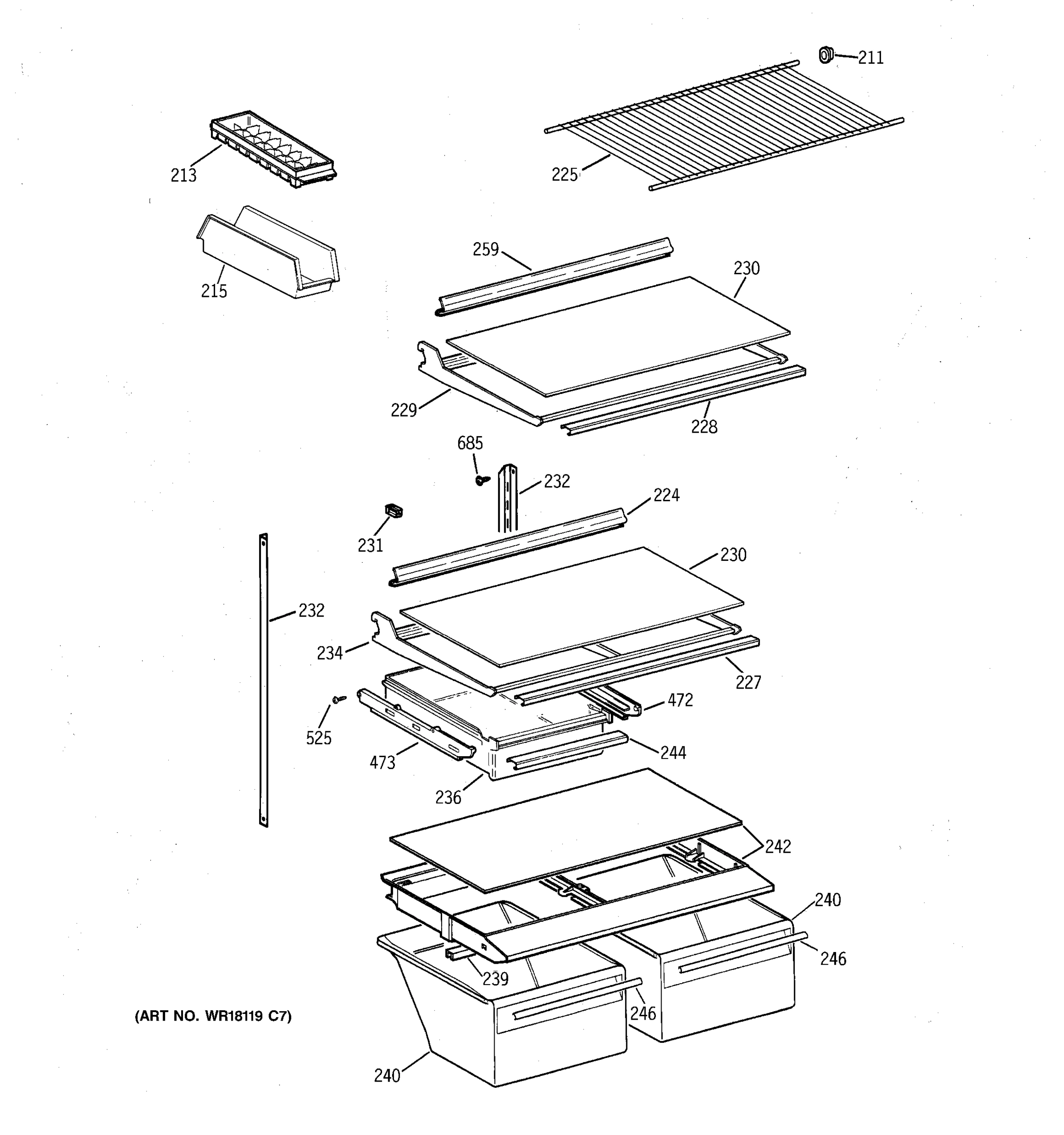 SHELF PARTS