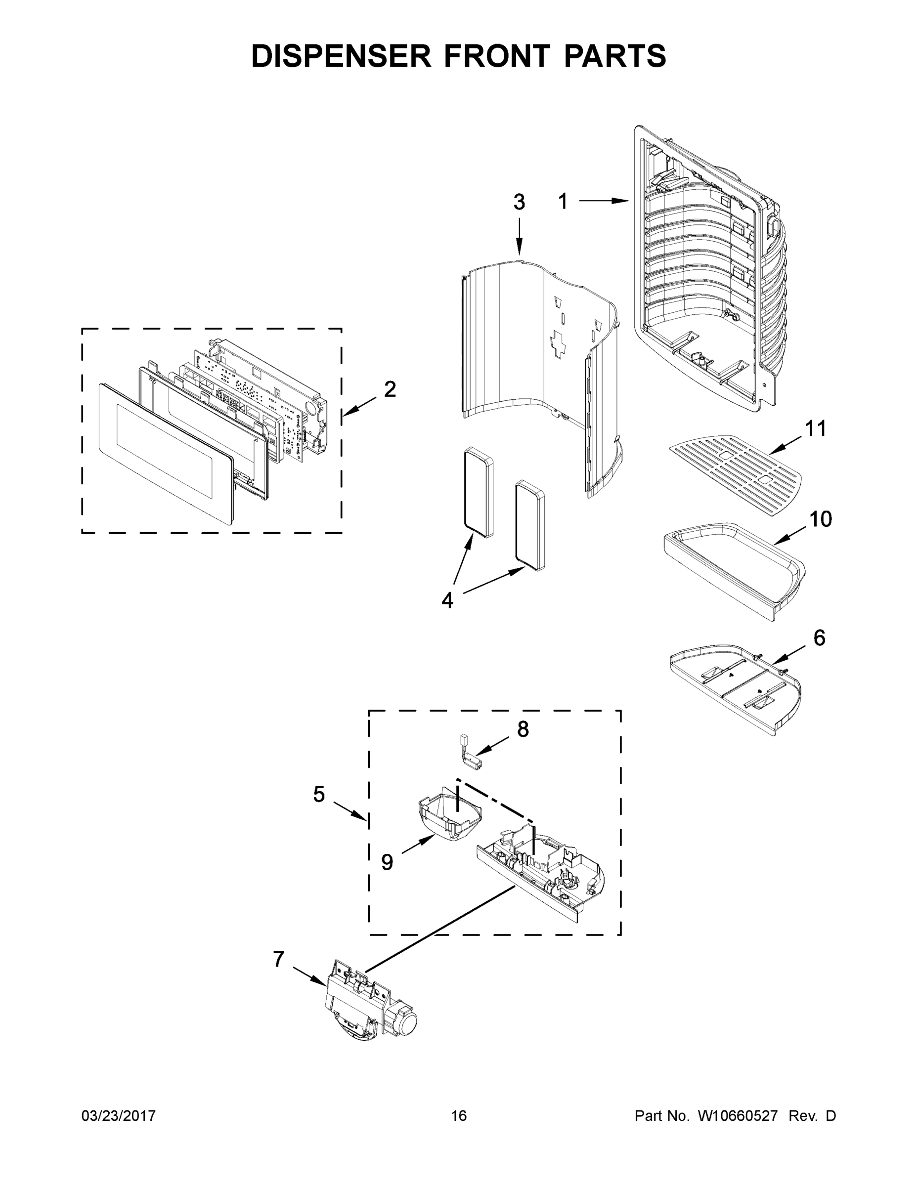 09 - DISPENSER FRONT PARTS