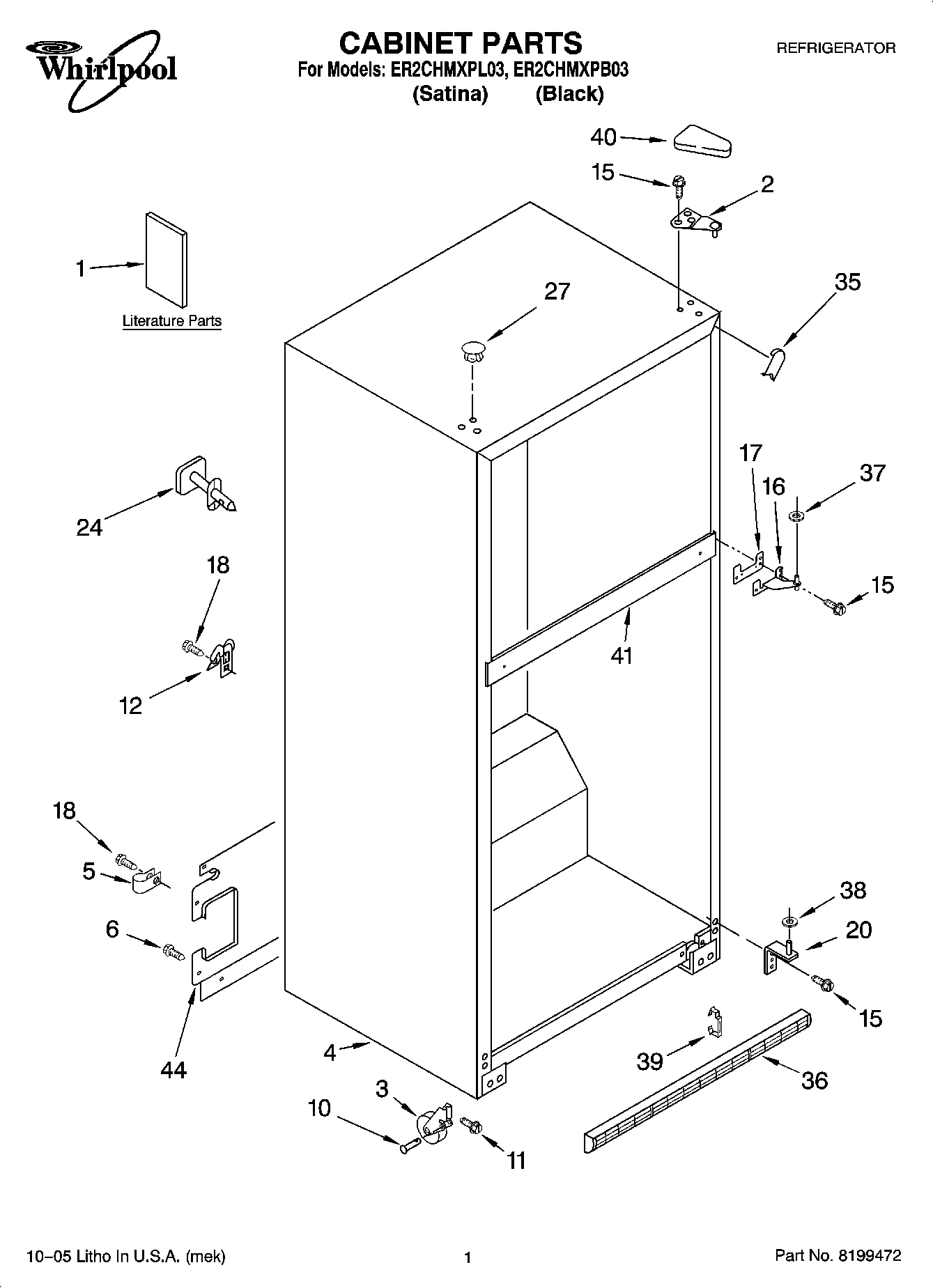 01 - CABINET PARTS