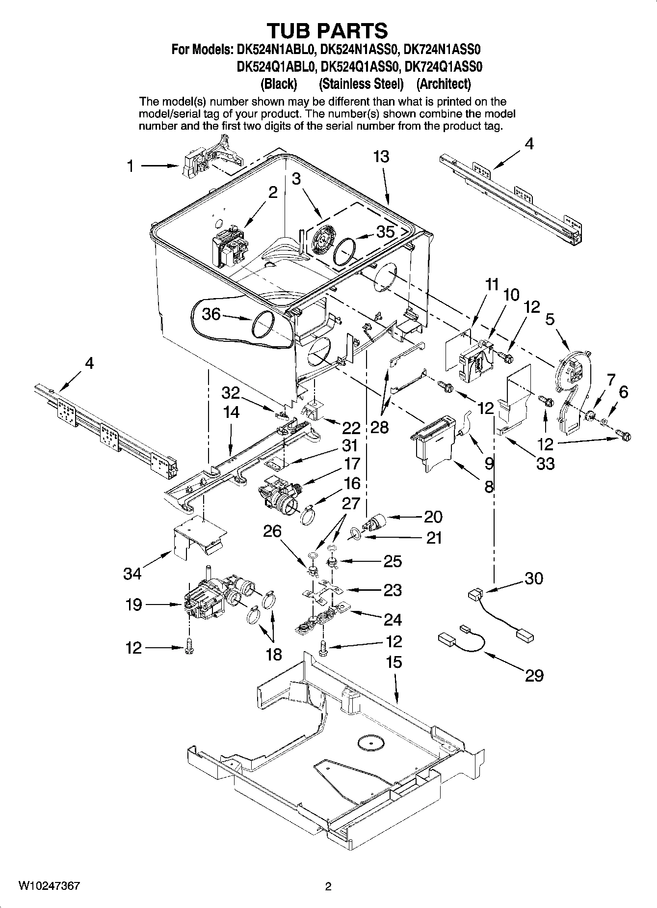 02 - TUB PARTS