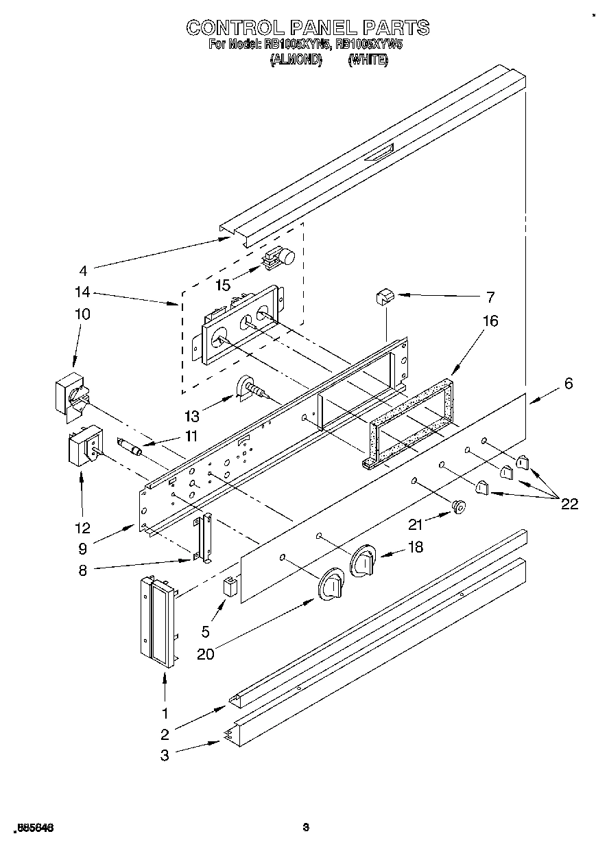 02 - CONTROL PANEL, LIT/OPTIONAL